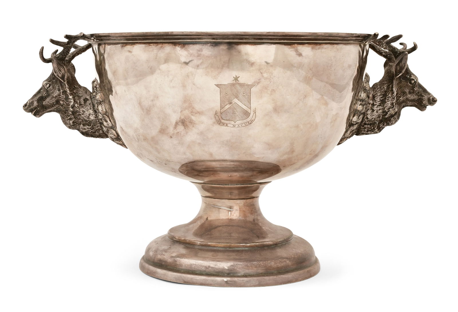 American Silver-Plated Elk Head Trophy (1 of 1)