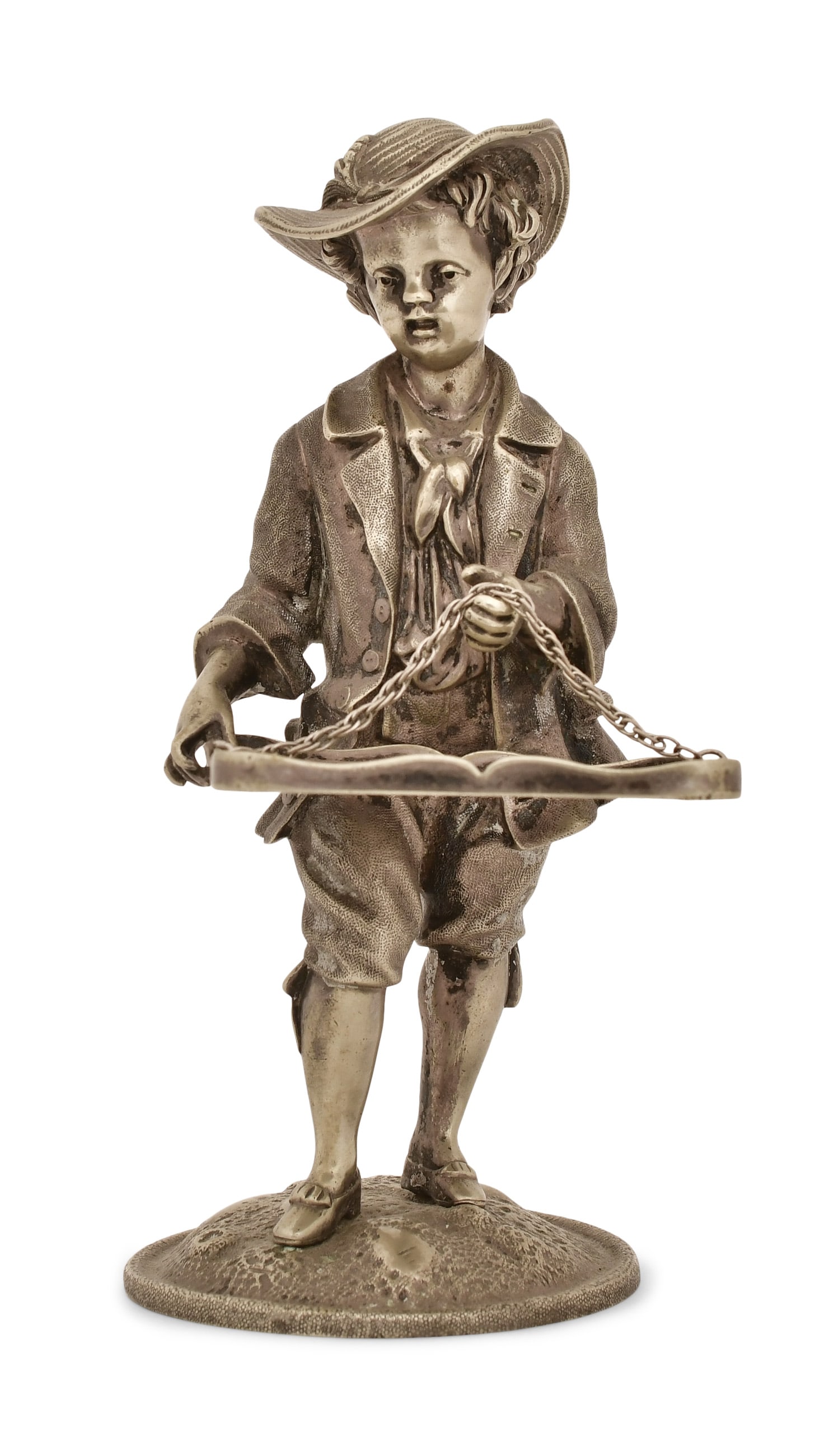 A Silver-Plated Figure of a Boy (1 of 1)