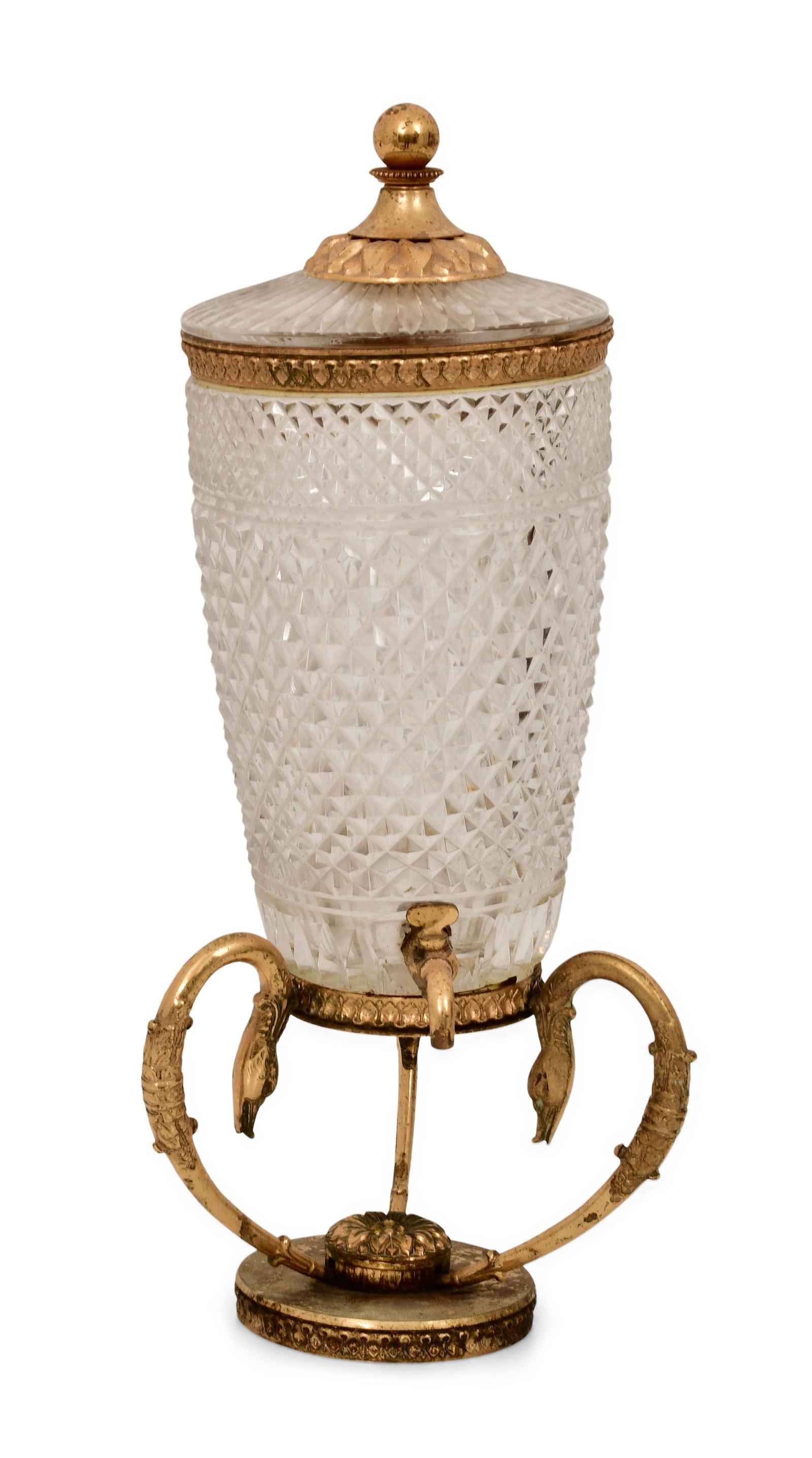 Attributed to Baccarat, Gilt Bronze-Mounted Cut Glass Decanter (1 of 1)