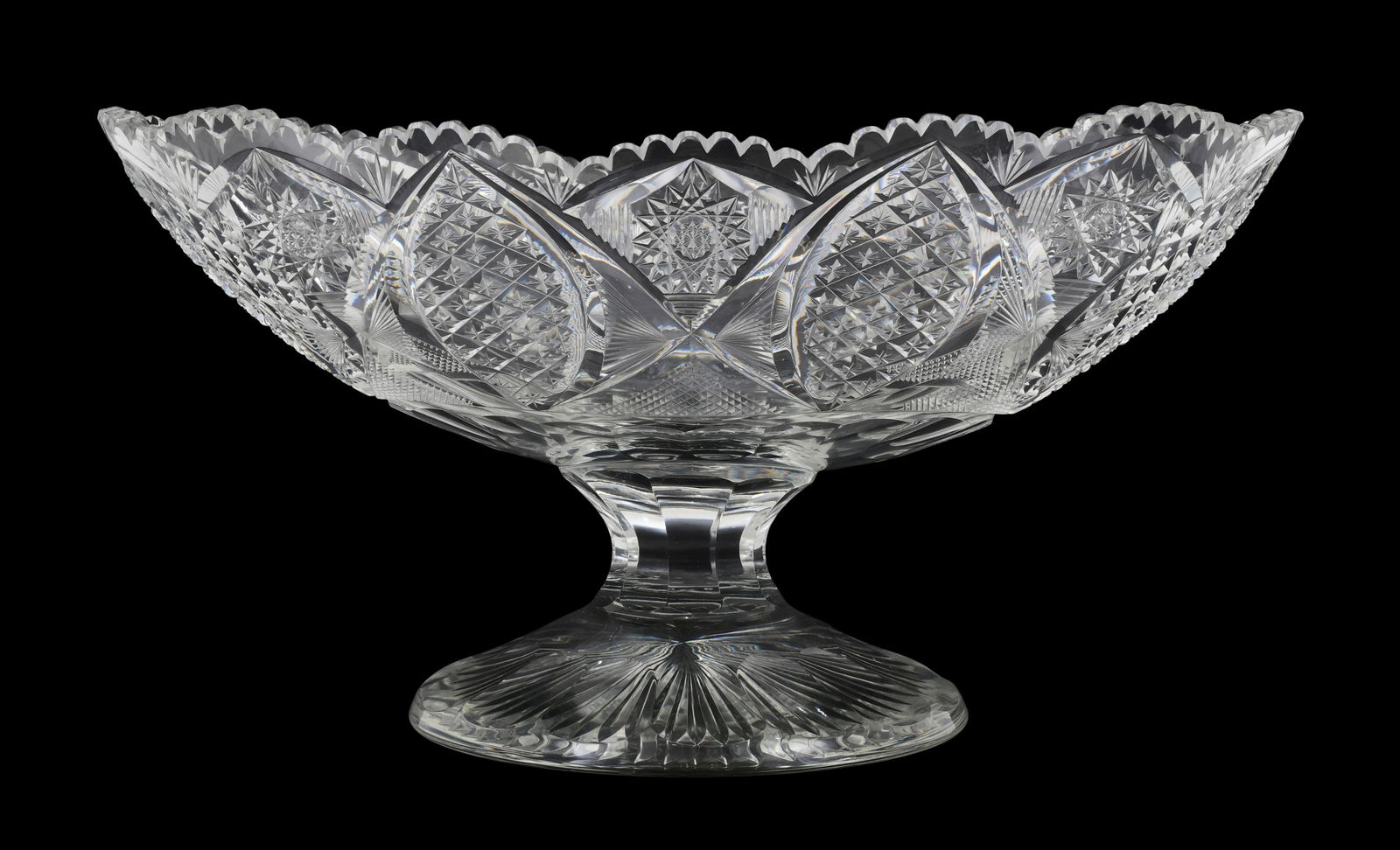 American Brilliant Period Cut Glass Compote (1 of 1)