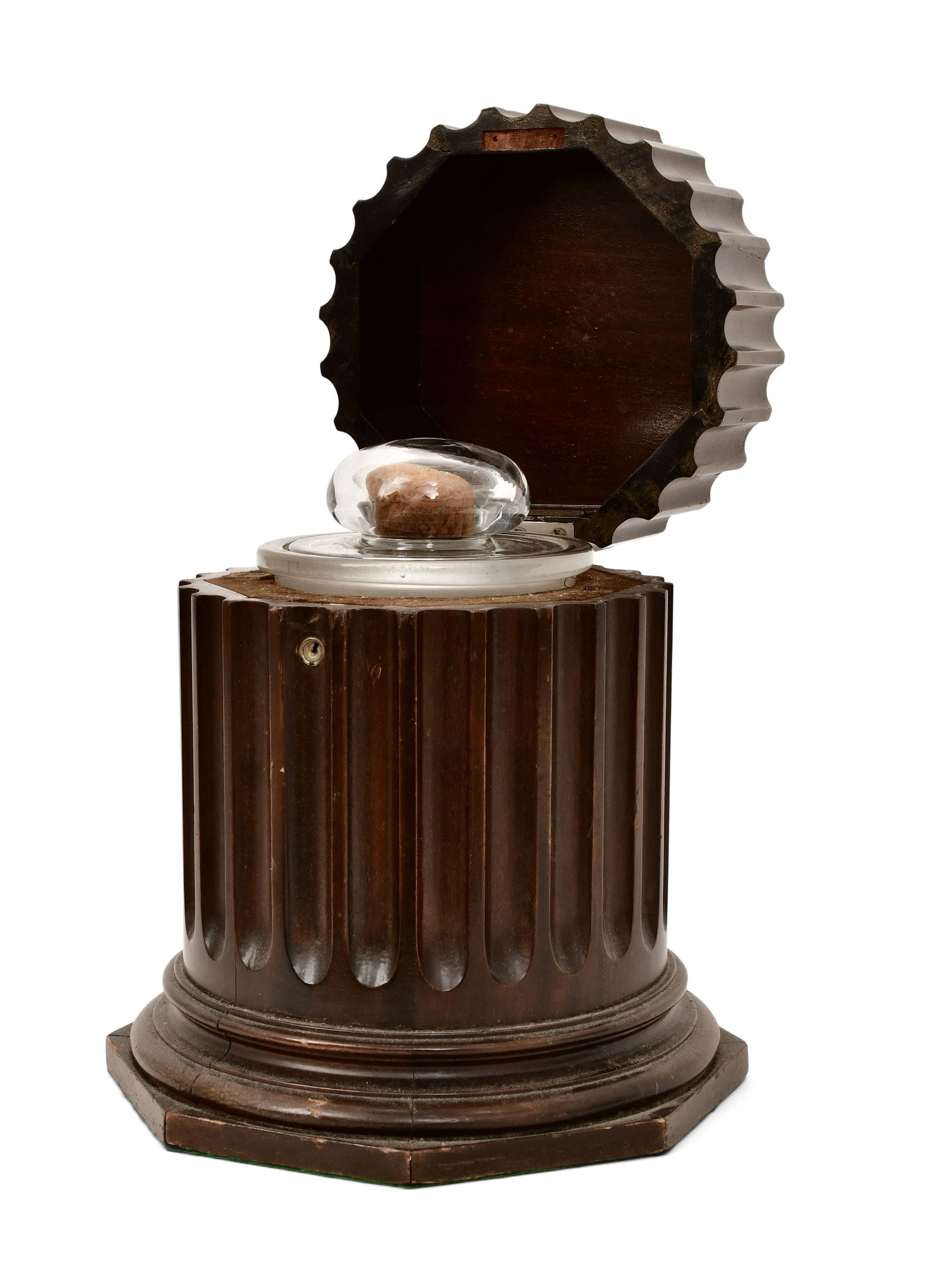 William A. French Furniture Co. Mahogany & Glass Humidor (1 of 1)