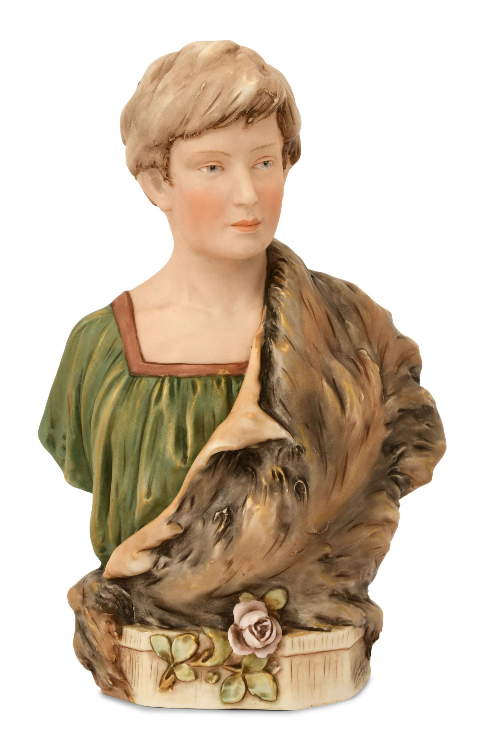 Royal Dux, Bohemia, Porcelain Bust of a Man (1 of 1)