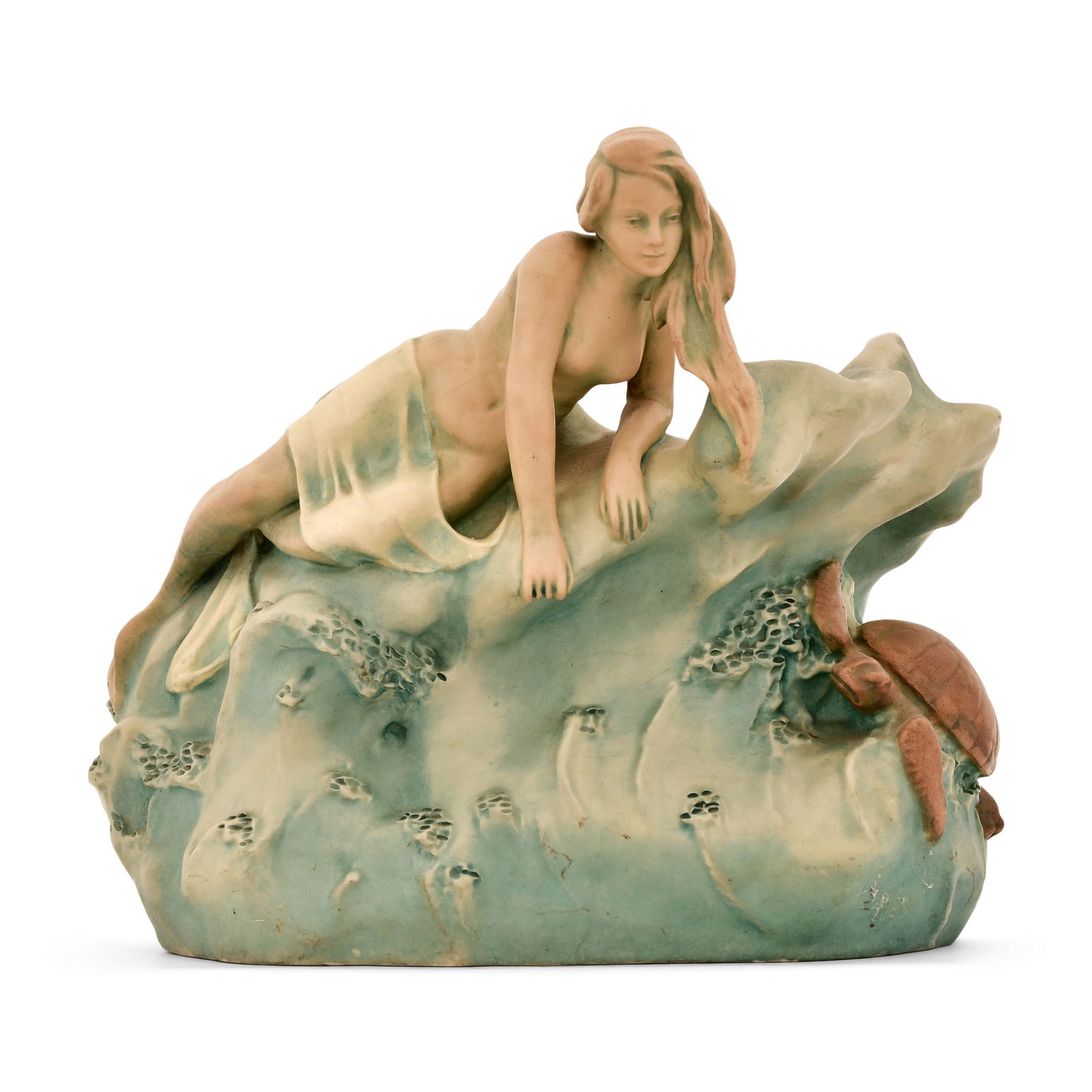 Austrian Pottery Mermaid Planter (1 of 1)