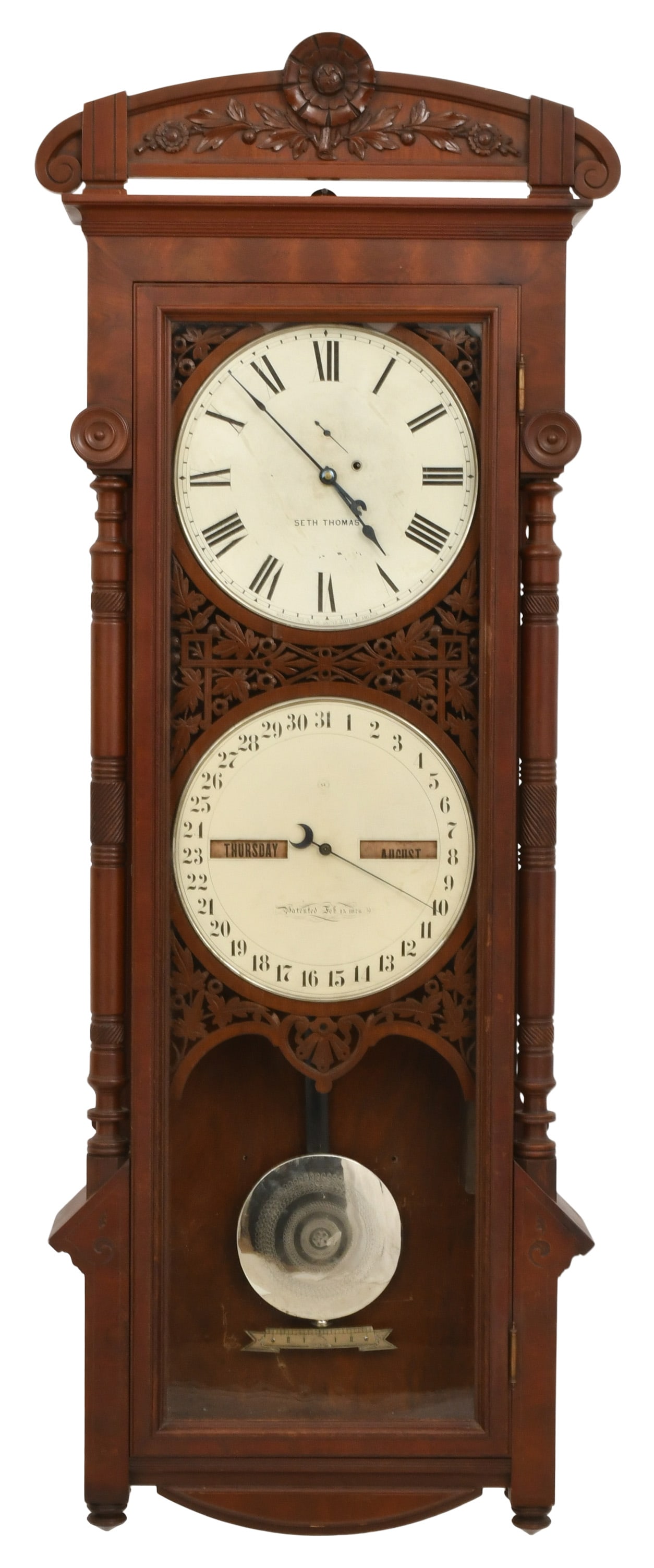 Seth Thomas "Office Calendar No. 11" Wall Clock (1 of 1)