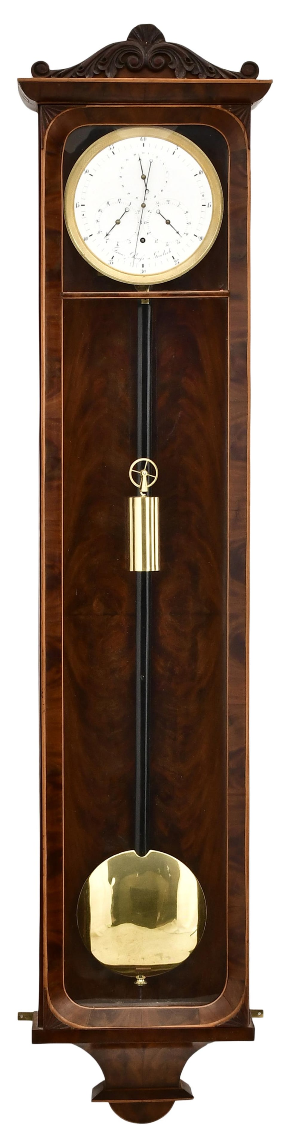 Franz Reufs Biedermeier Vienna Regulator Clock, Grulich (1 of 8)