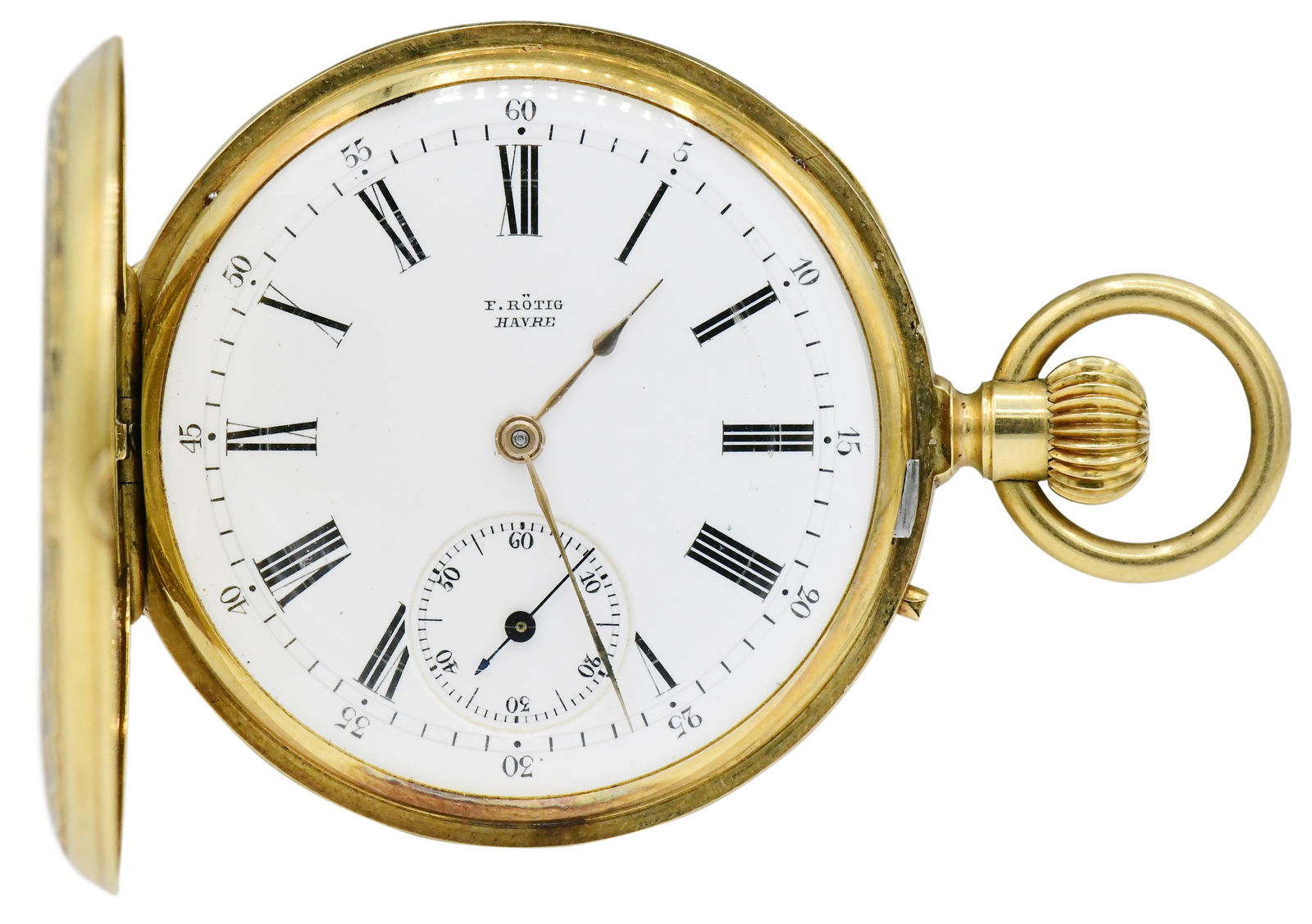 F. Rotig 18K Gold Pocket Watch, No. 2425 (1 of 1)