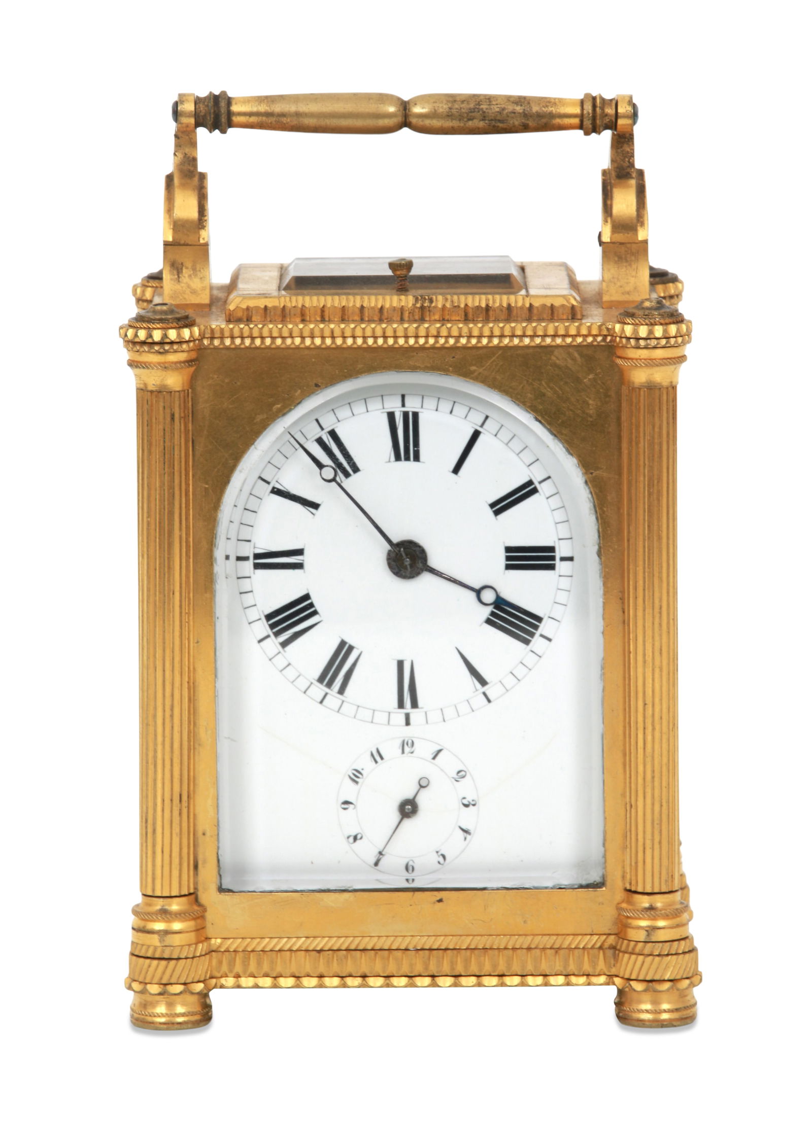 French Brass Quarter Hour Repeating Carriage Clock (1 of 1)