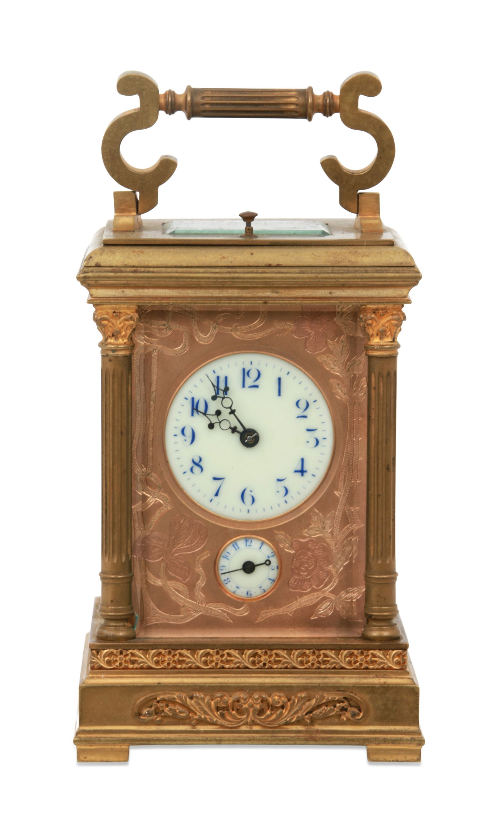 French Brass Quarter Hour Repeating Carriage Clock (1 of 1)