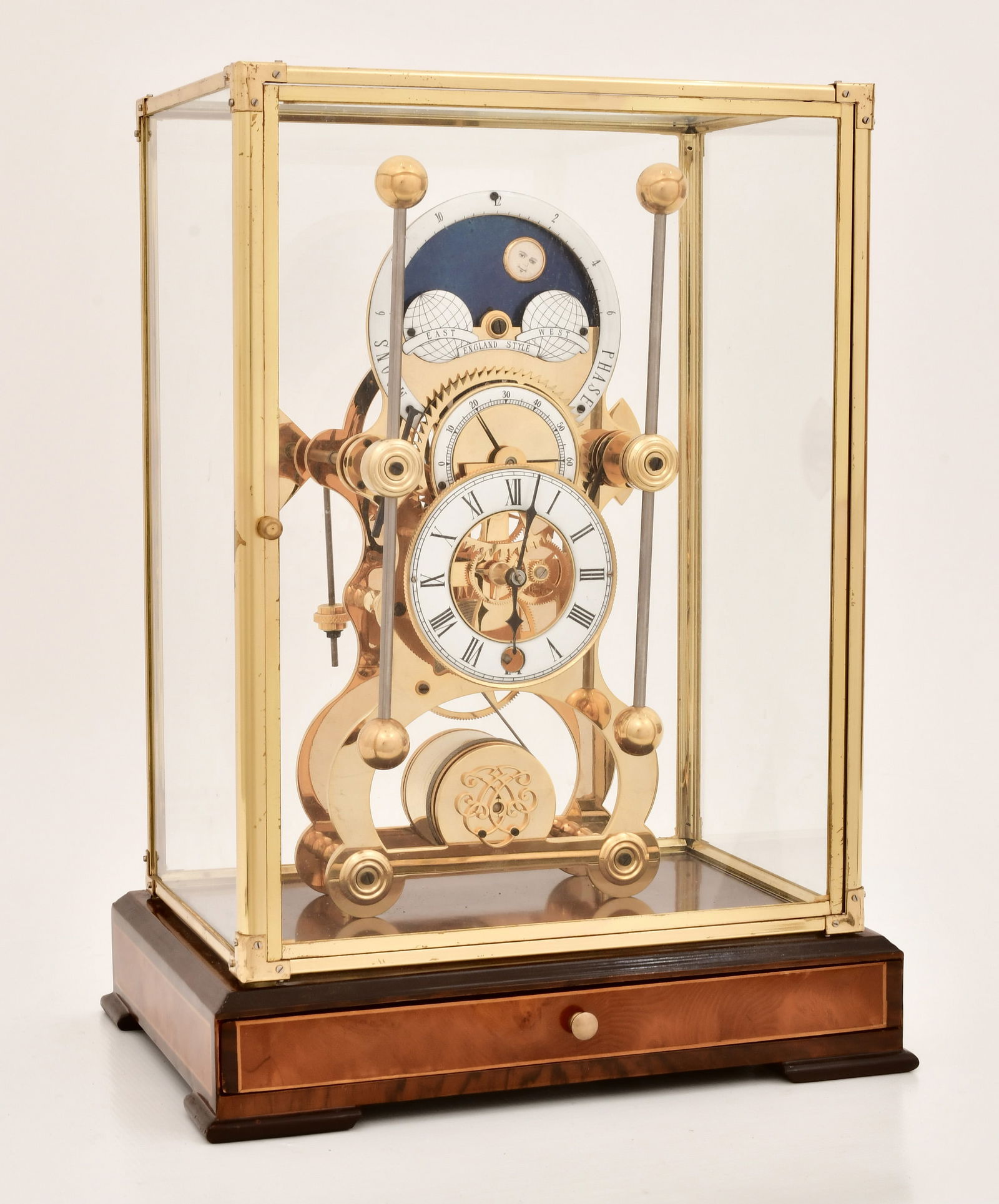 Replica Harrison Grasshopper Skeleton Clock - 3