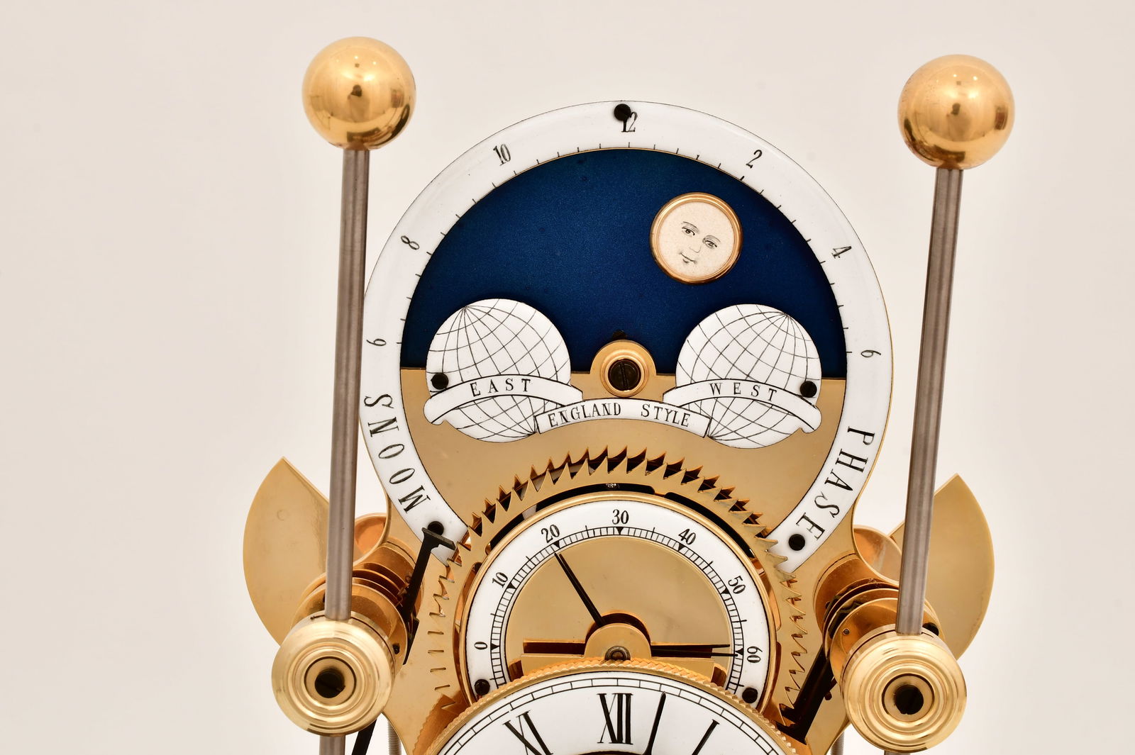 Replica Harrison Grasshopper Skeleton Clock - 5