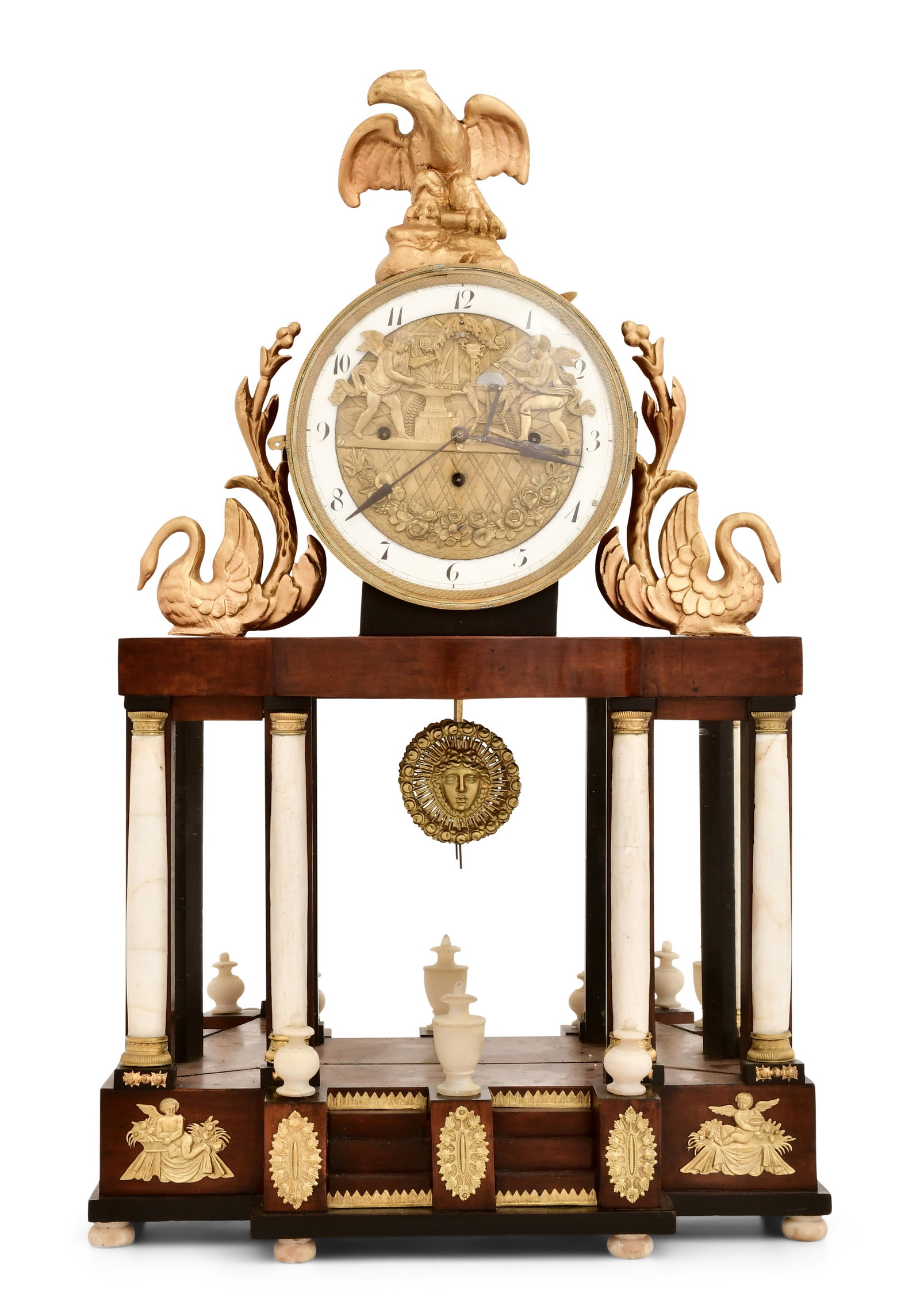 Austrian Automaton Dial Grande Sonnerie Portico Clock (1 of 1)