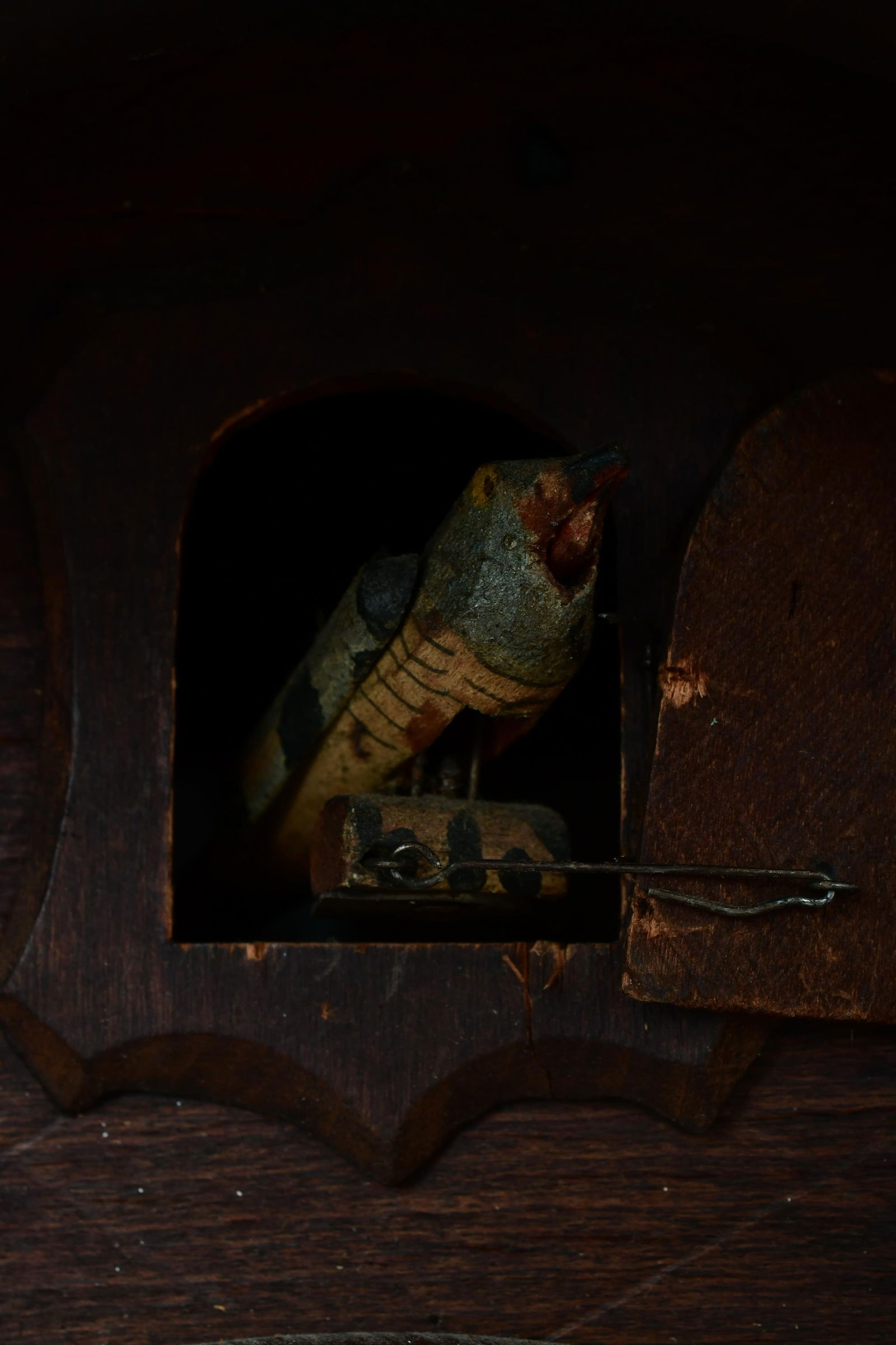 A Large Black Forest Carved Cuckoo Clock - 6