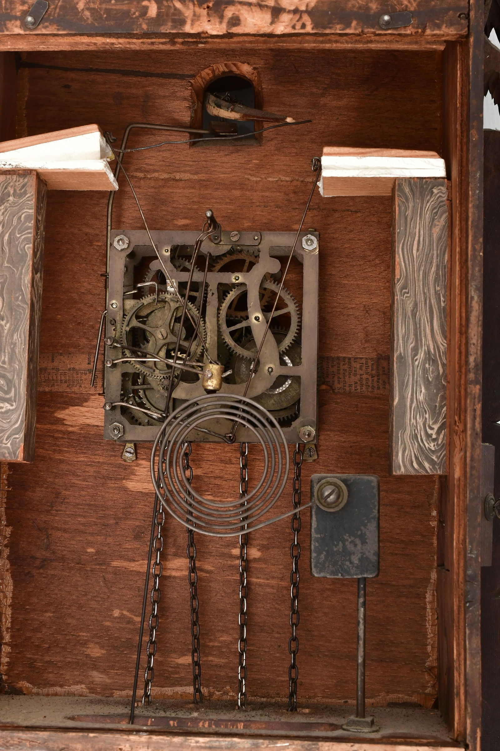 A Large Black Forest Carved Cuckoo Clock - 8