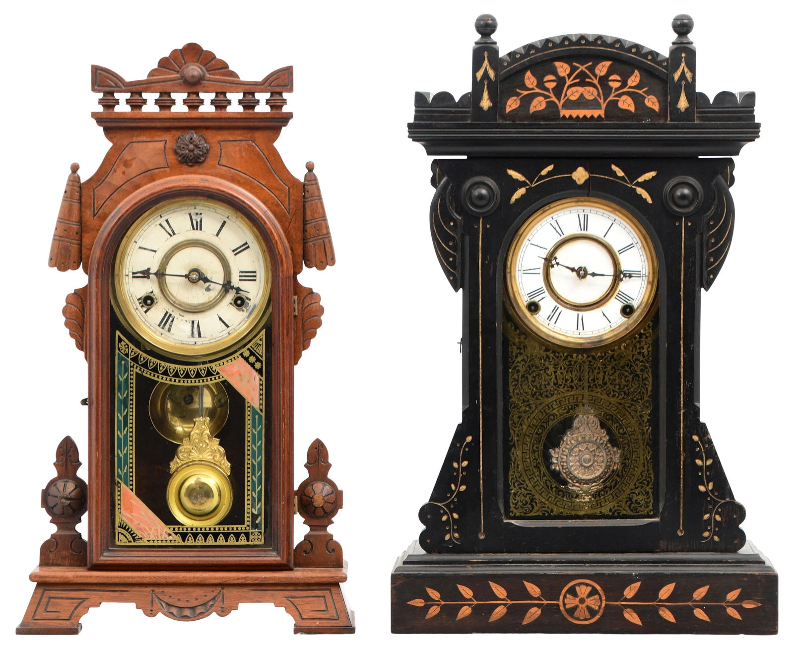 Two American Parlor Clocks by Jerome & Kroeber (1 of 13)