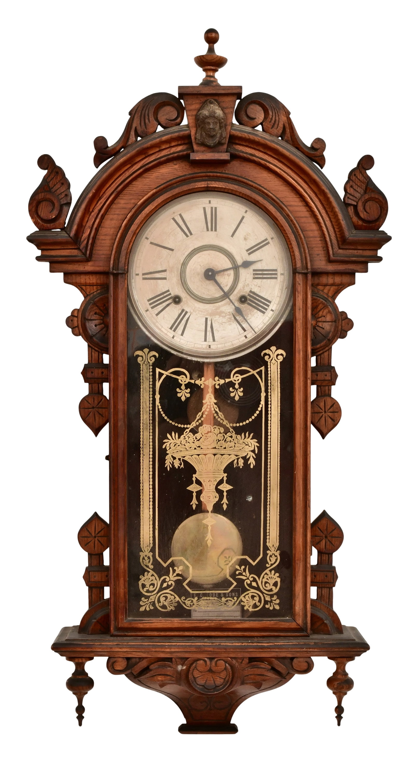 William L. Gilbert Clock Co. "Columbia" Wall Clock (1 of 1)