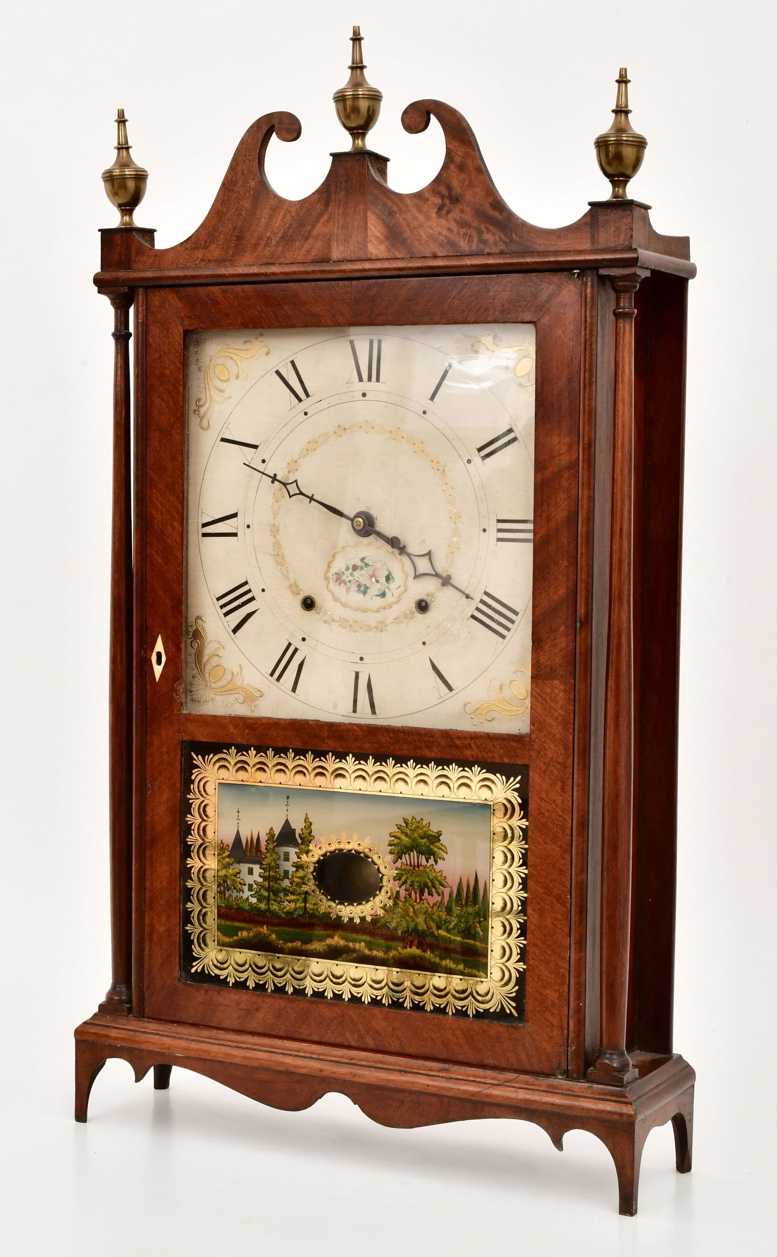 Seth Thomas Pillar & Scroll Shelf Clock - 4