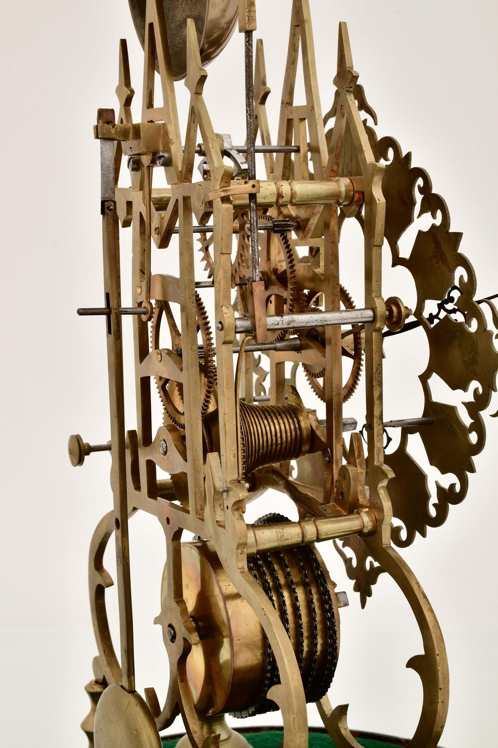 Single Fusee Skeleton Clock with Passing Strike - 3