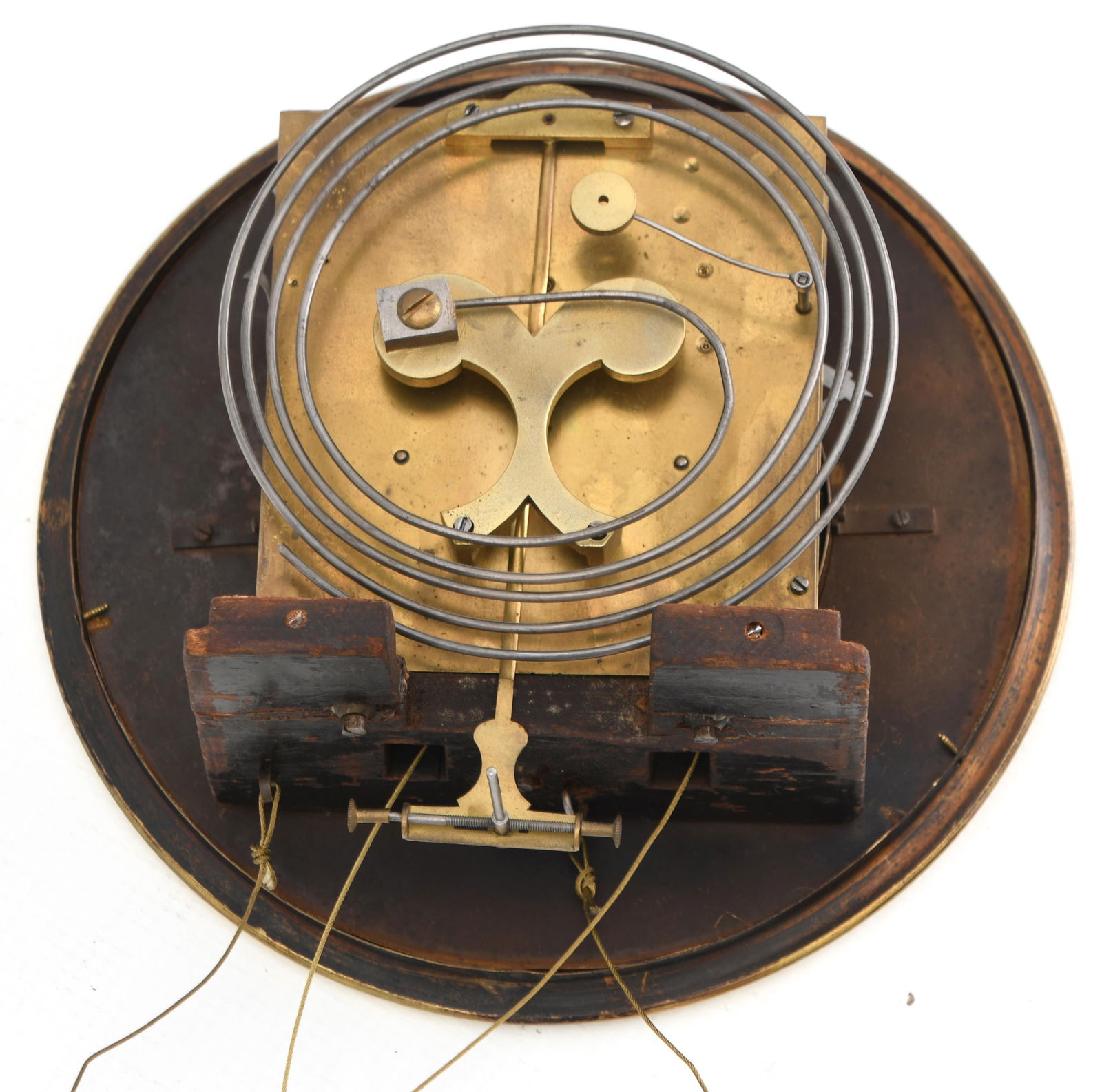 Vienna Two Weight Wall Regulator Clock - 8