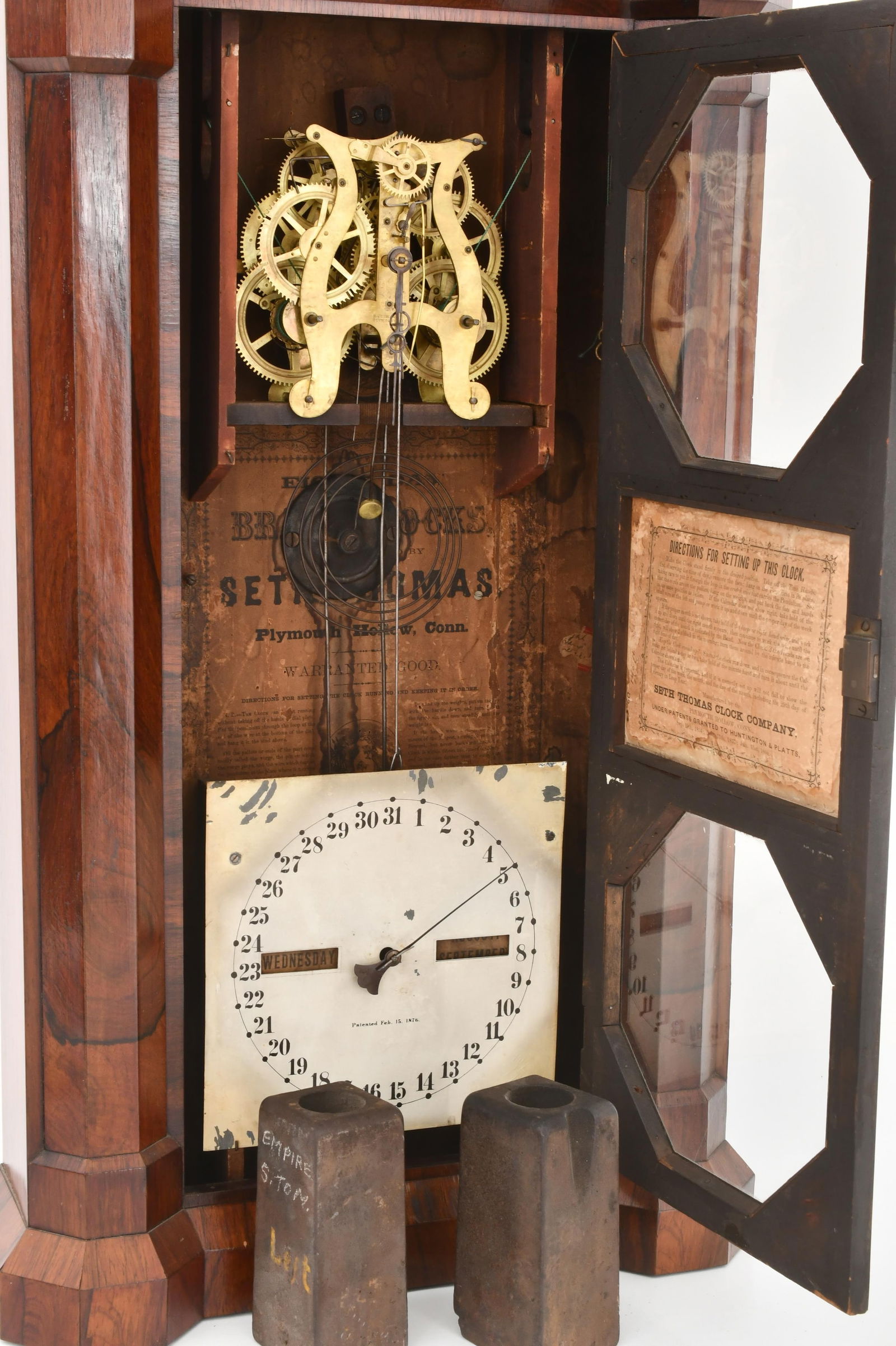 Seth Thomas "Parlor" Calendar Clock - 10