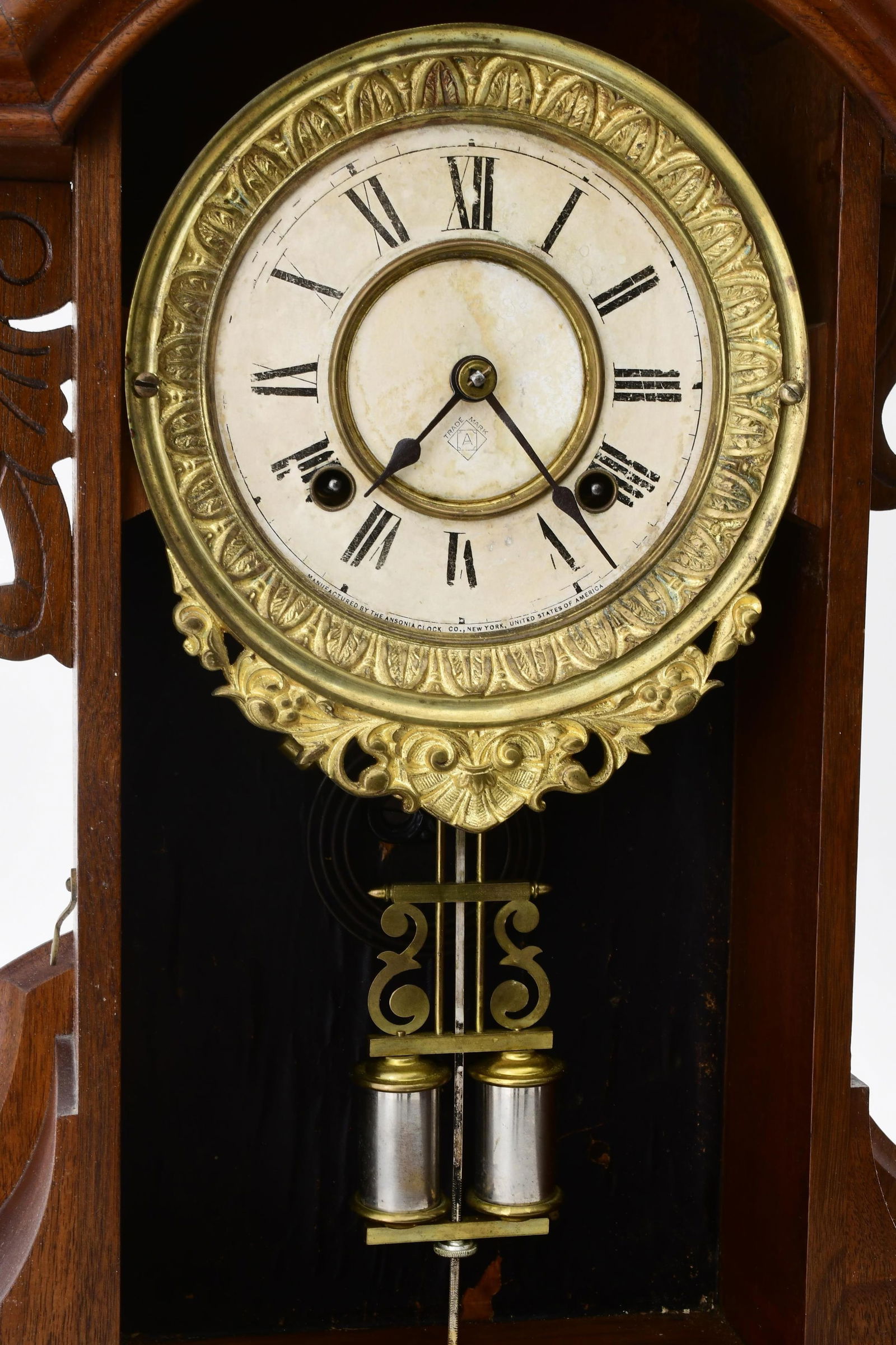 Ansonia Clock Co. "Monarch" Shelf Clock - 7