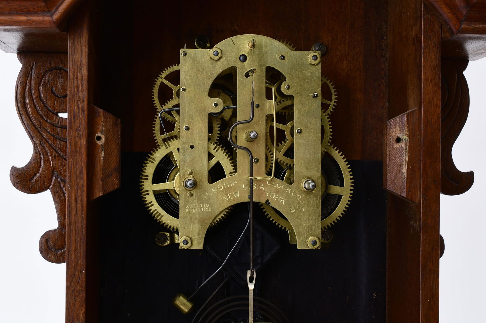 Ansonia Clock Co. "Monarch" Shelf Clock - 9