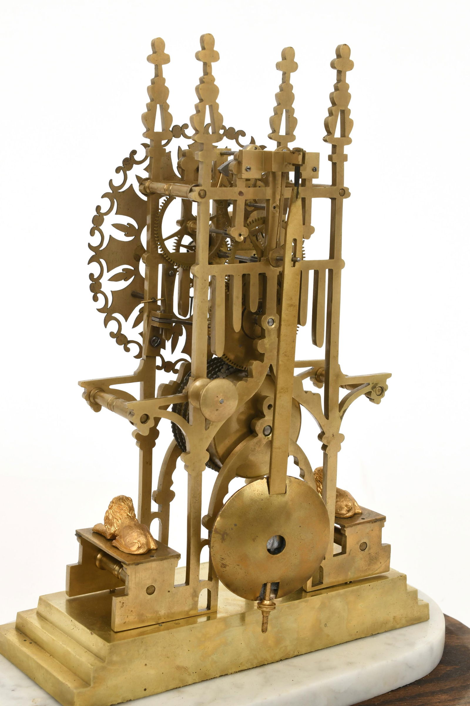 Single Fusee Skeleton Clock - 4