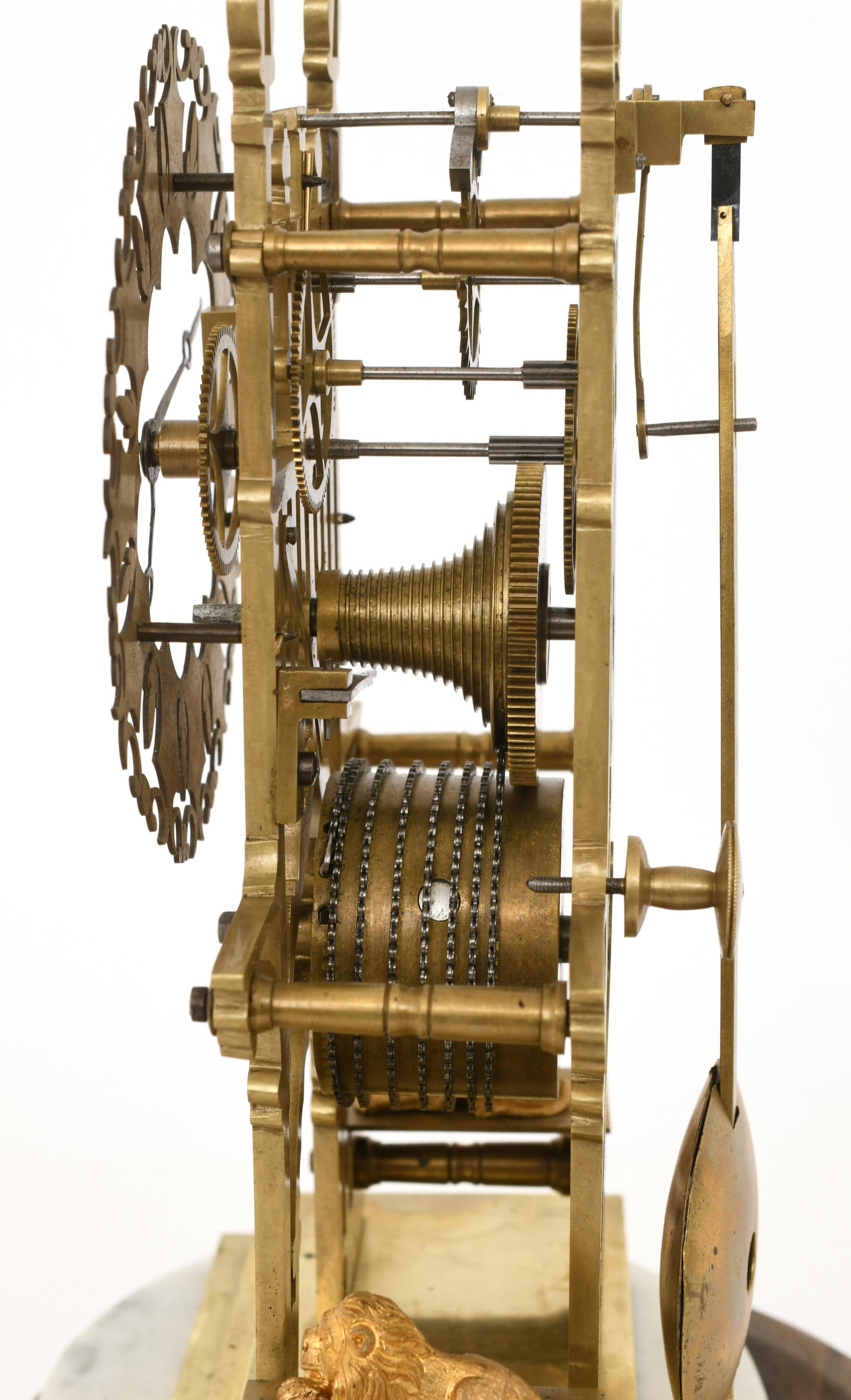Single Fusee Skeleton Clock - 6
