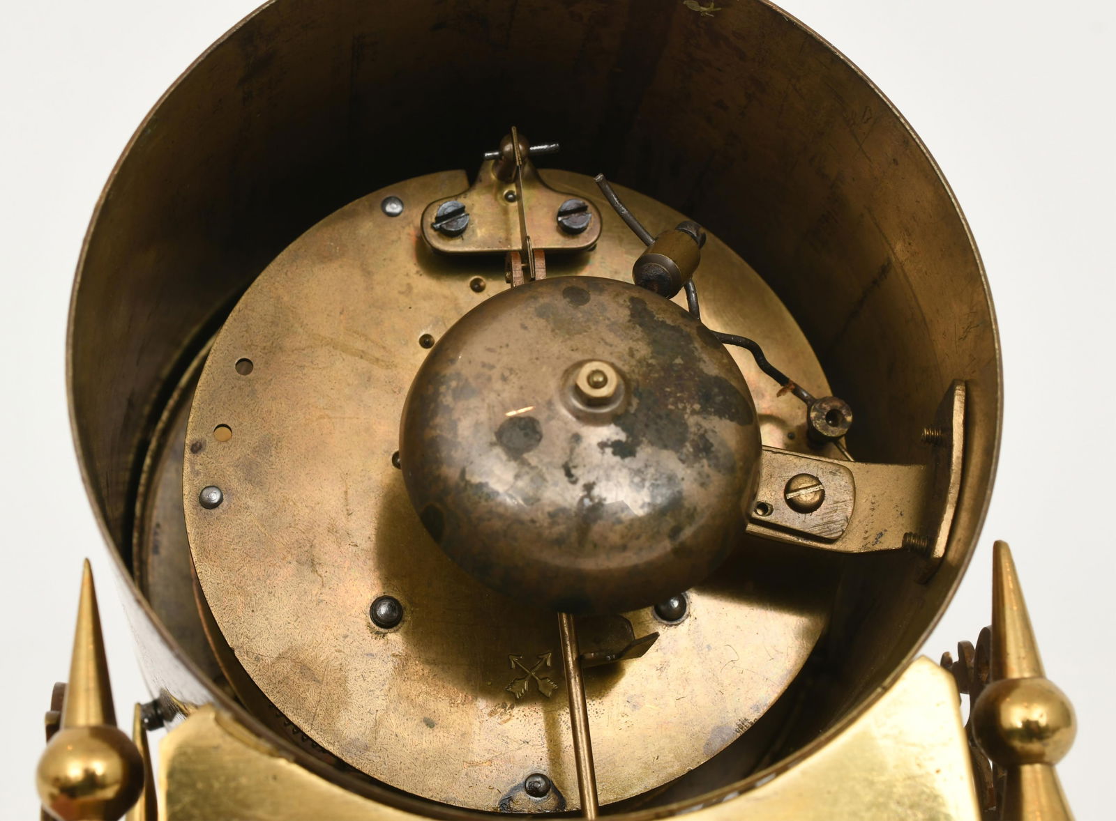 Junghans Brass Mantel Clock - 7