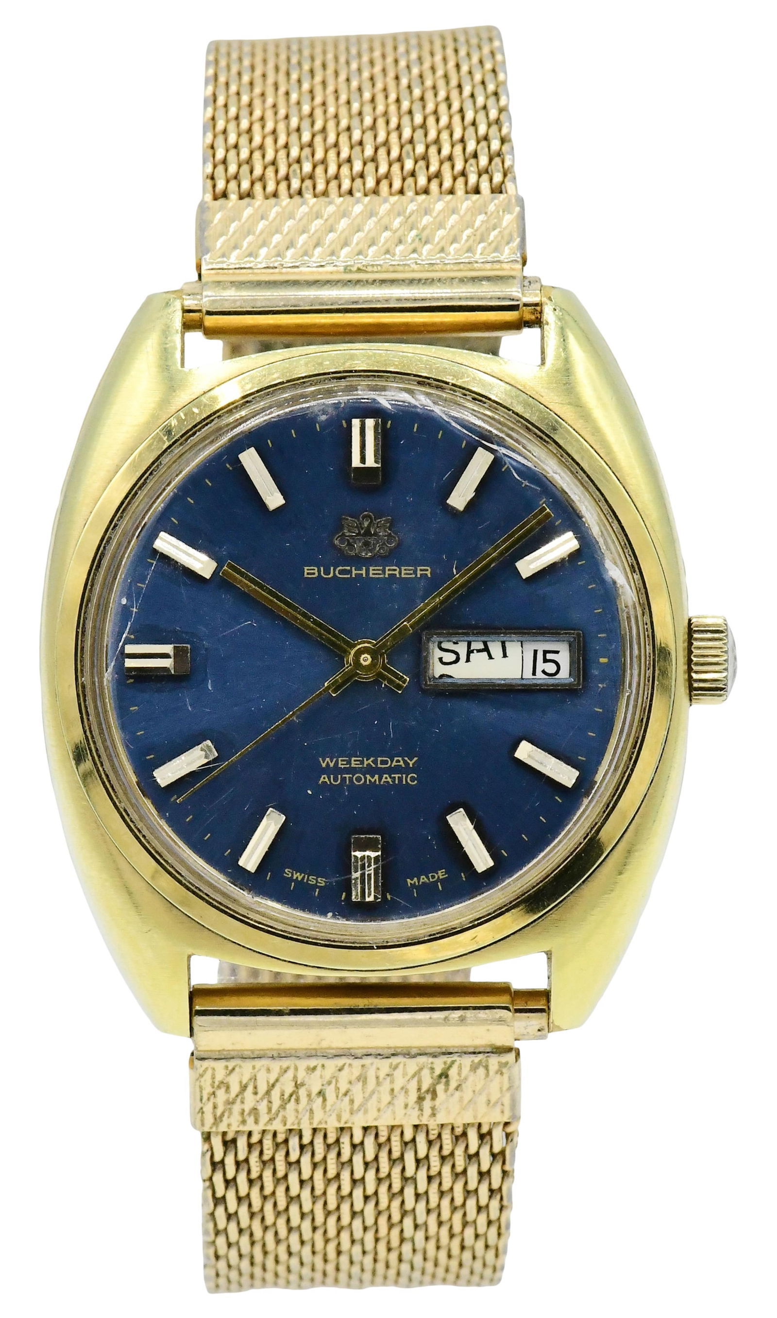 Bucherer Weekday Automatic Wristwatch, Reference M30.163 (1 of 3)