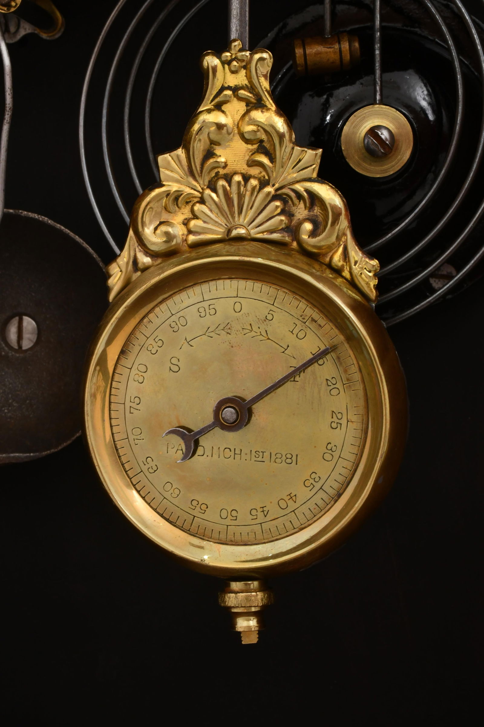 New Haven Clock Co. "Occidental" Mirror-Side Mantel Clock - 5