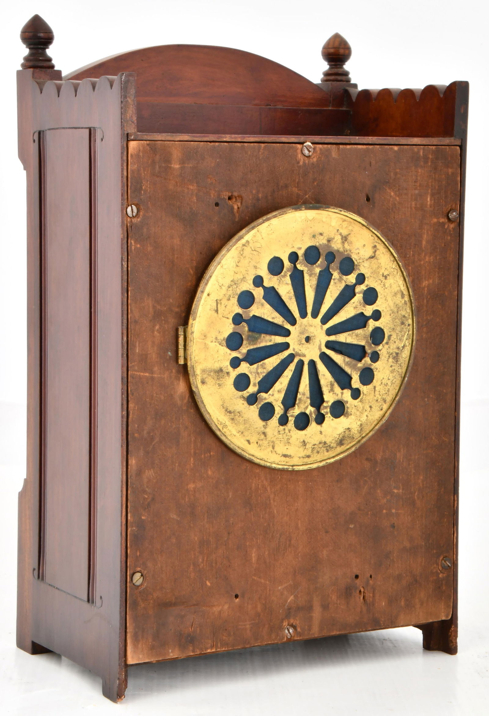 Gilbert Clock Co. Walnut Cabinet Clock - 5