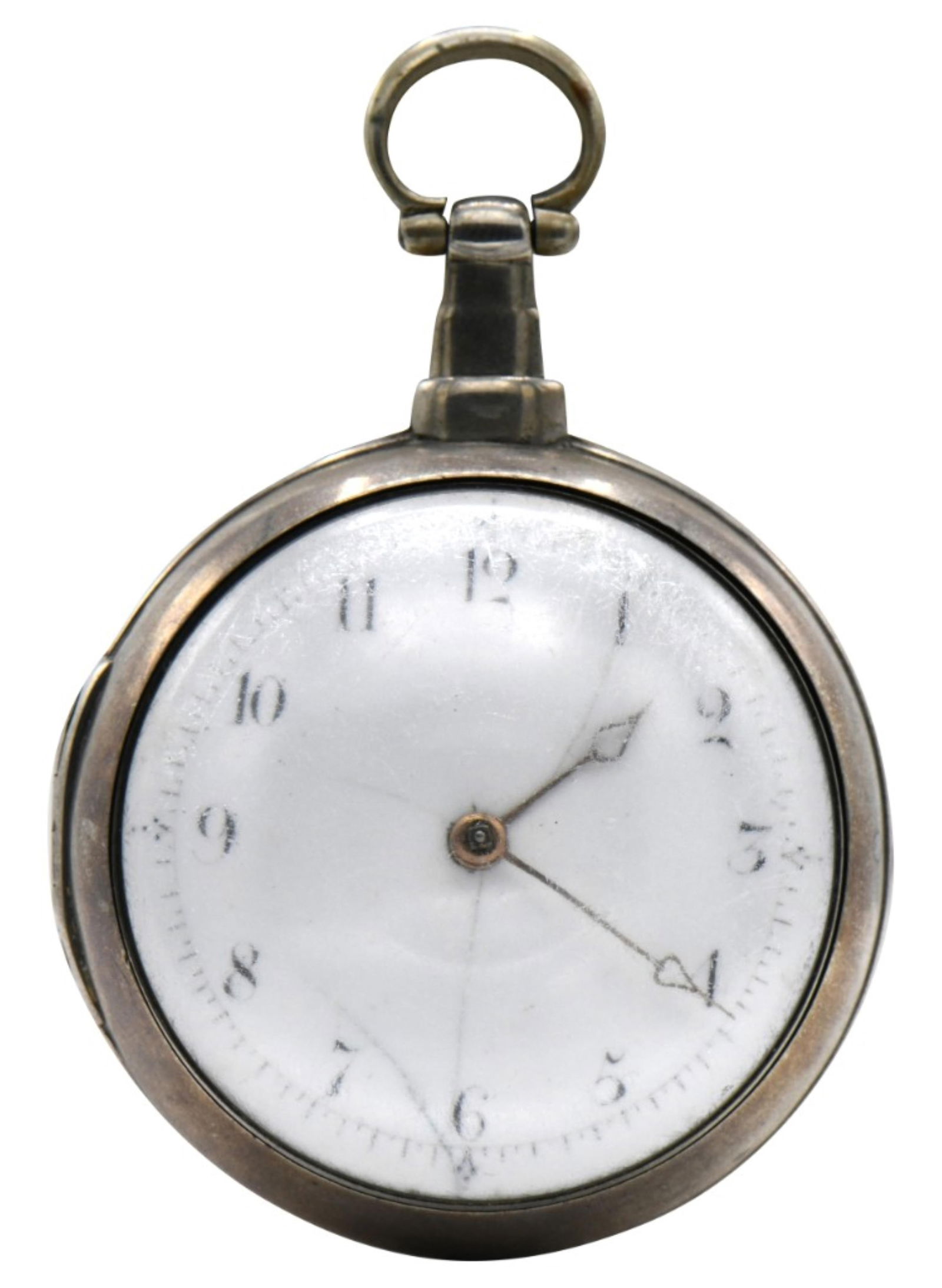 English Sterling Silver Fusee Pocket Watch (1 of 1)