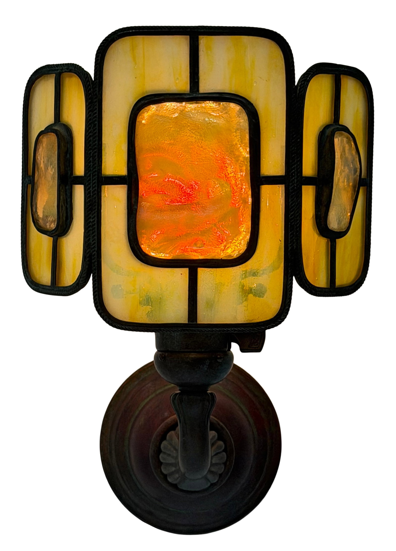Tiffany Studios, Set of Four "Turtle-Back" Wall Sconces - 3