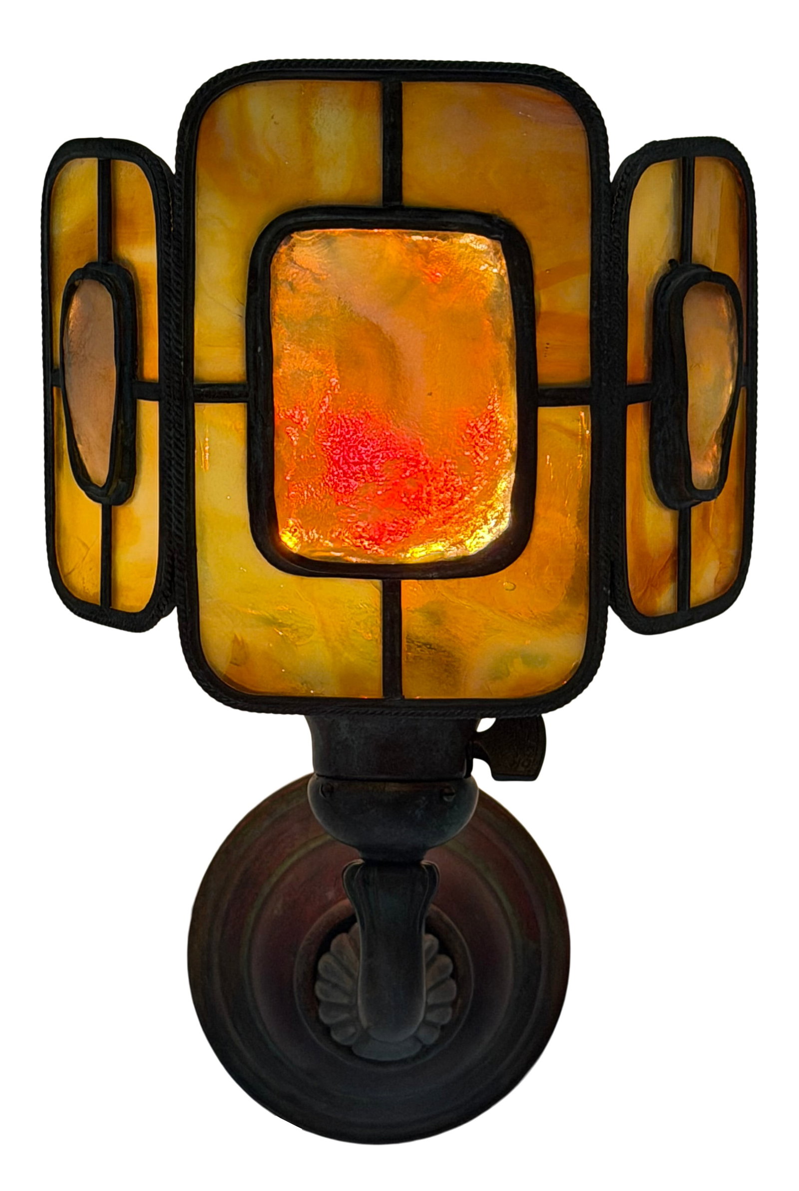 Tiffany Studios, Set of Four "Turtle-Back" Wall Sconces - 4
