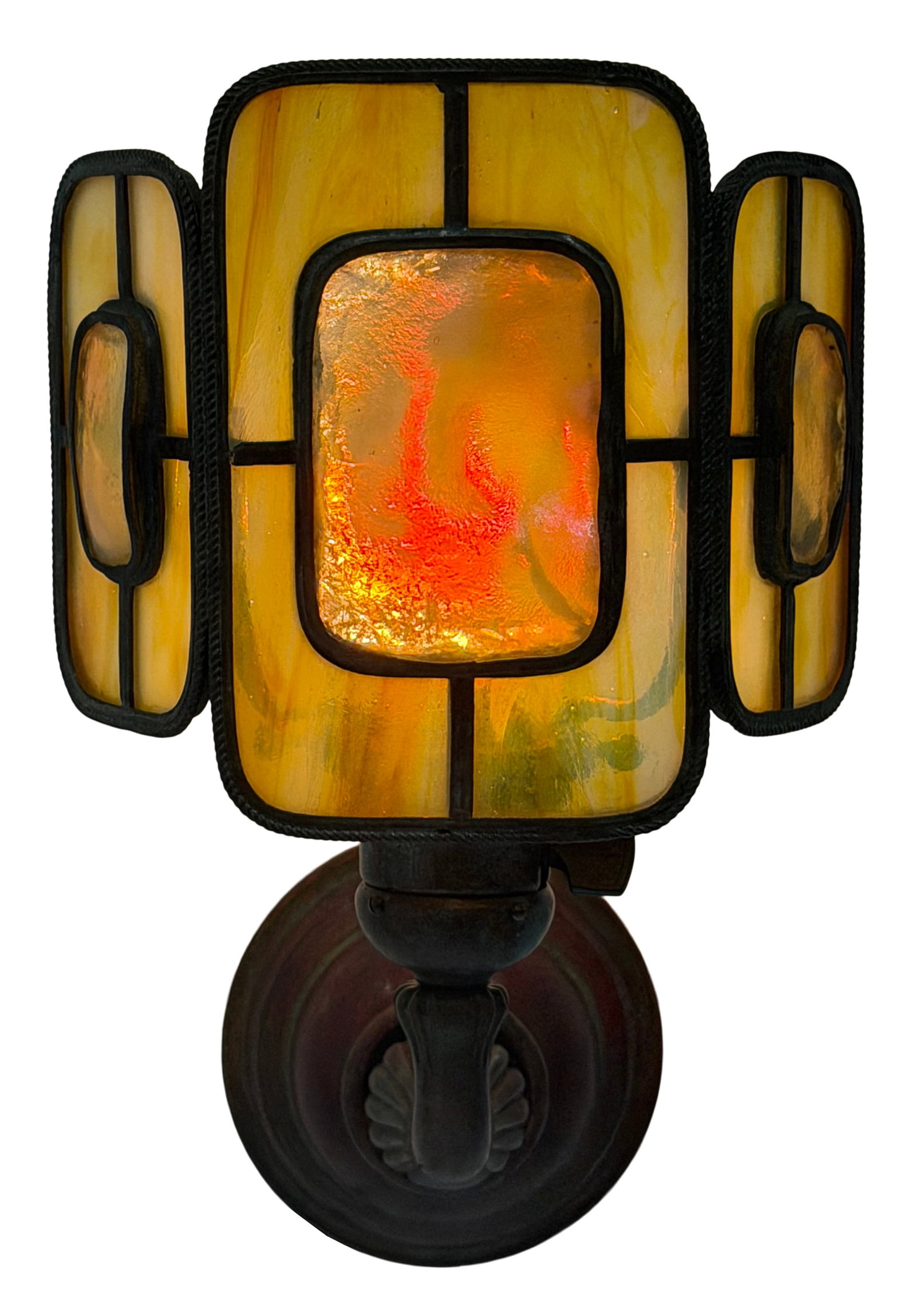 Tiffany Studios, Set of Four "Turtle-Back" Wall Sconces - 7