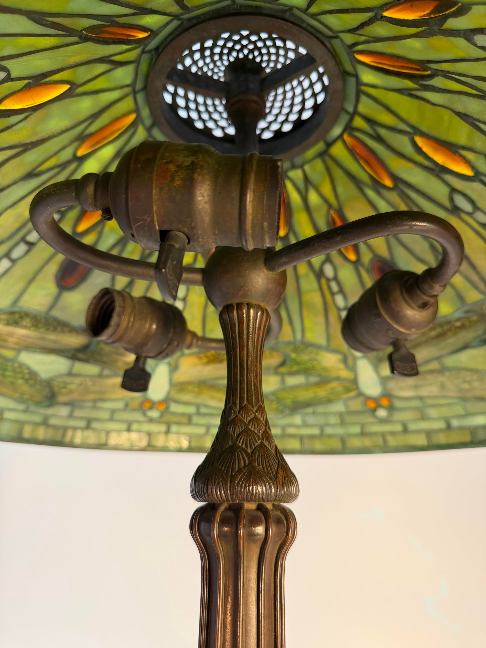 Tiffany Studios Dichroic "Dragonfly" Table Lamp - 7