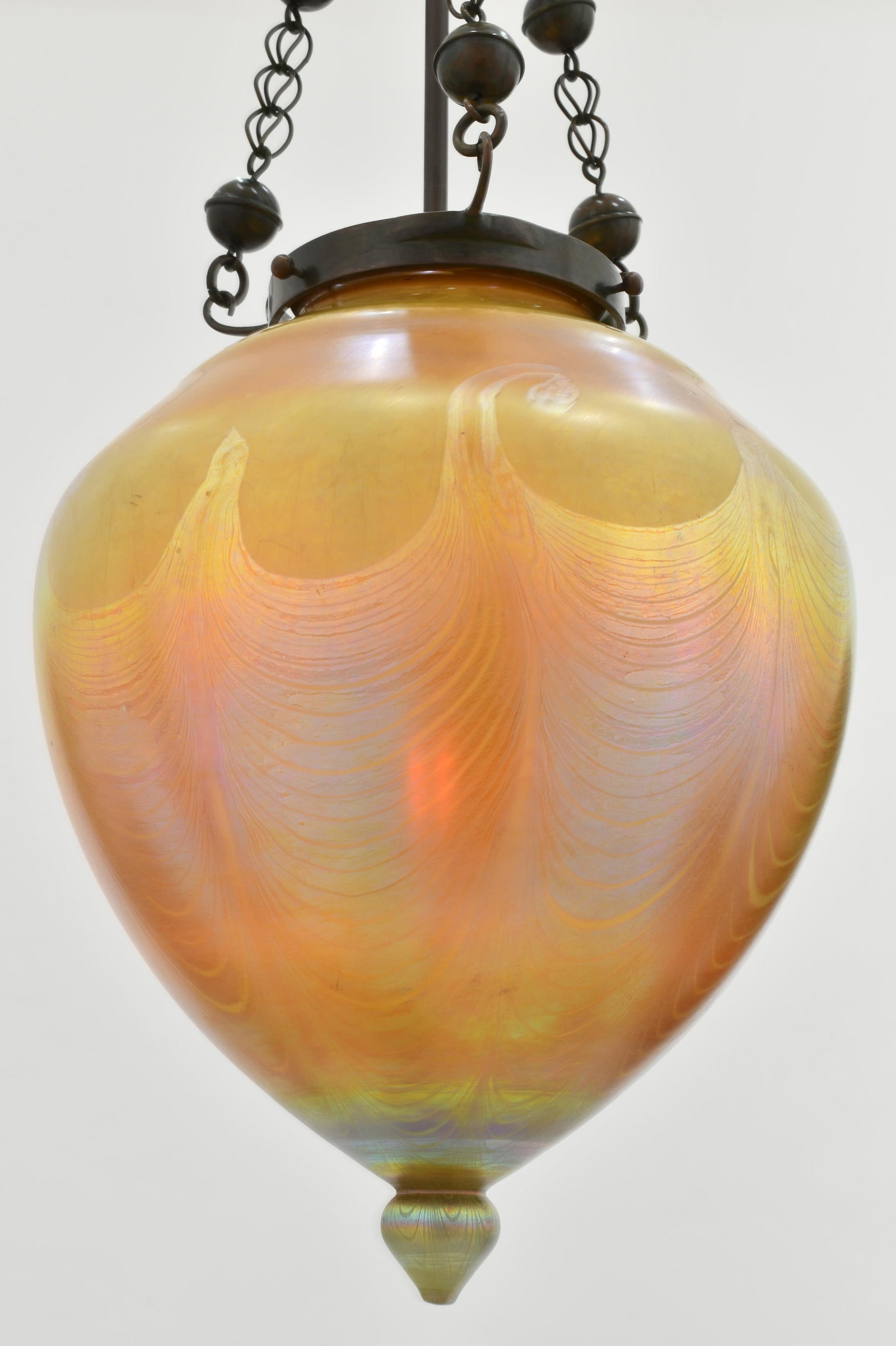 Tiffany Studios, A Large "Stalactite" Ceiling Light - 7