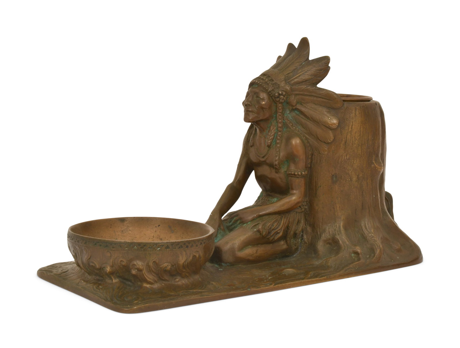 Tiffany Studios "Indian" Smoker's Companion (1 of 1)