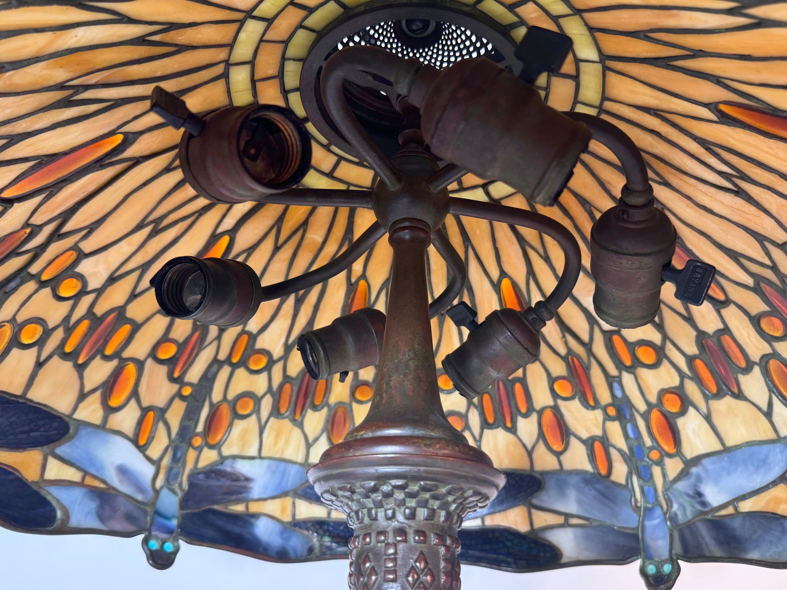 Tiffany Studios "Drophead Dragonfly" Table Lamp - 9