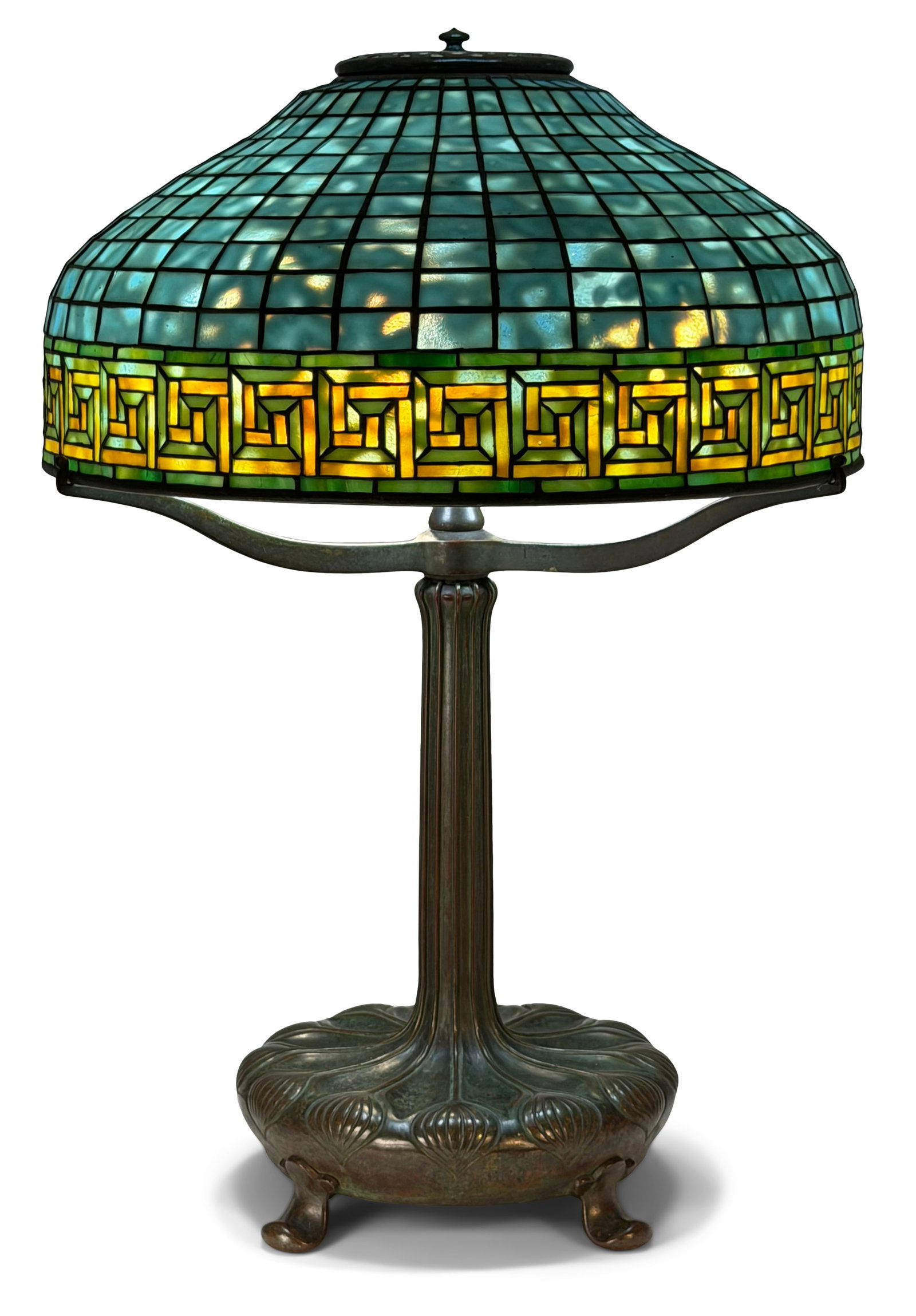 Tiffany Studios "Greek Key" Table Lamp (1 of 7)