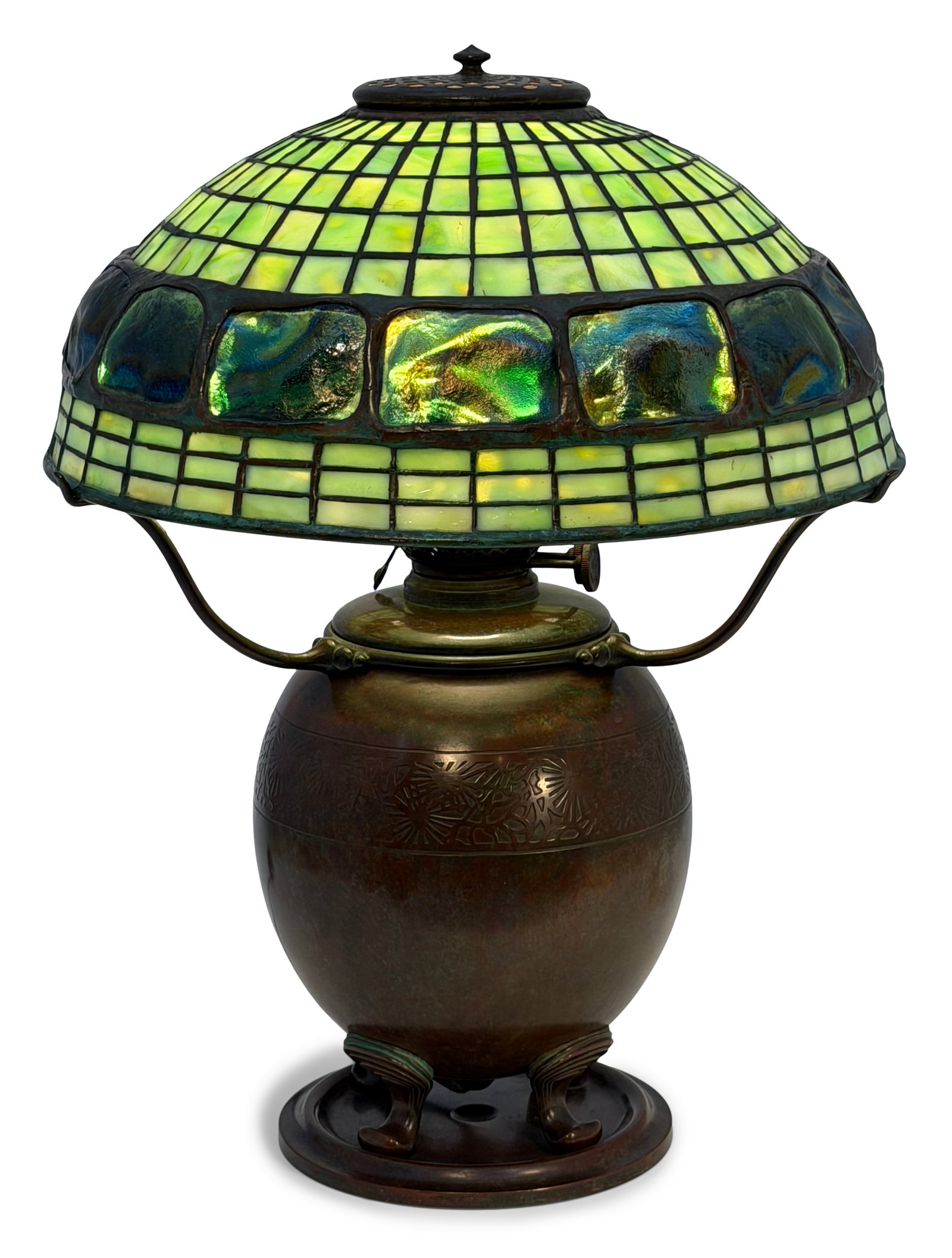 Tiffany Studios "Turtle-Back" Table Lamp (1 of 7)
