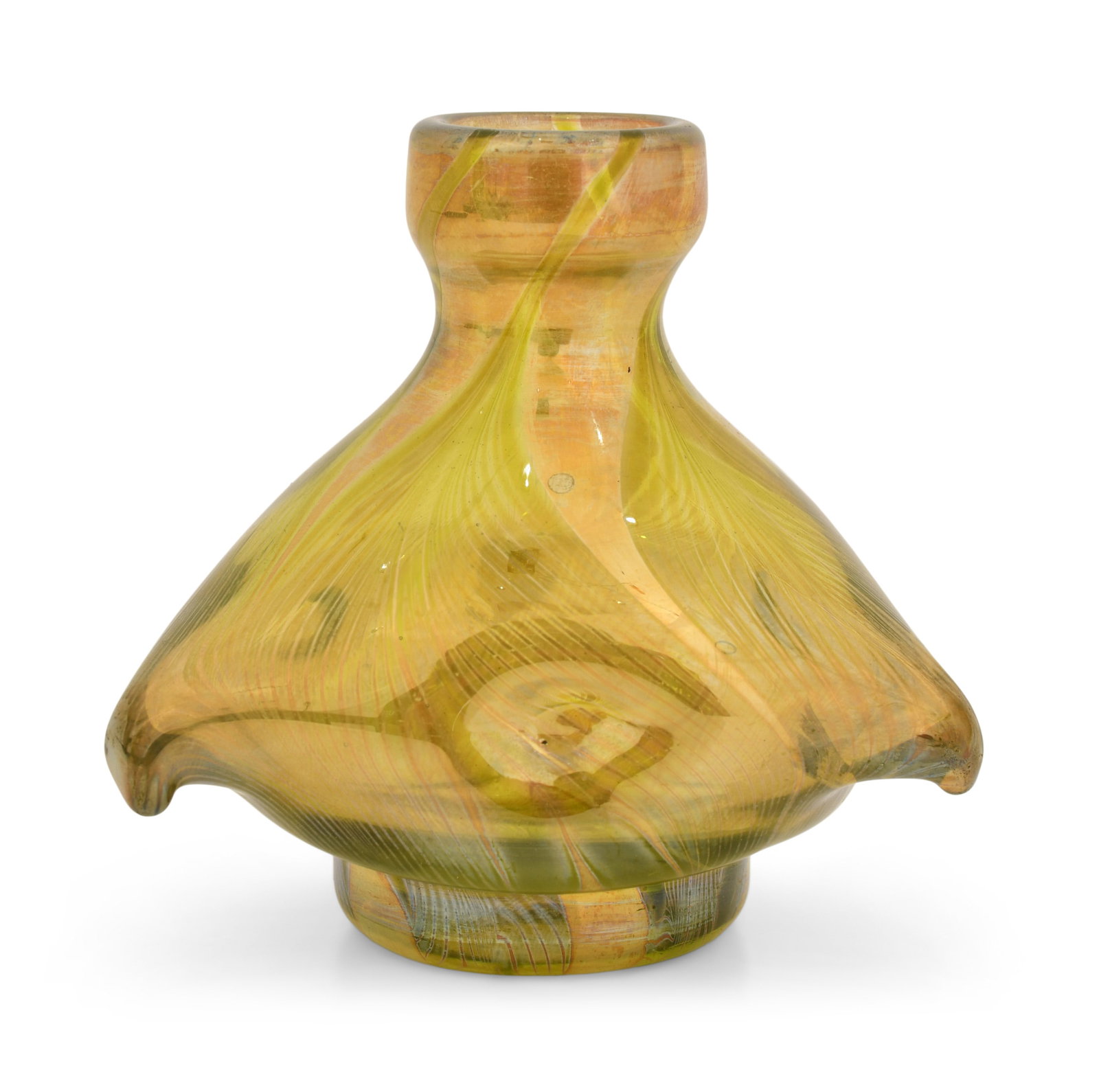 Tiffany Studios, An Early Experimental Decorated Vase (1 of 6)