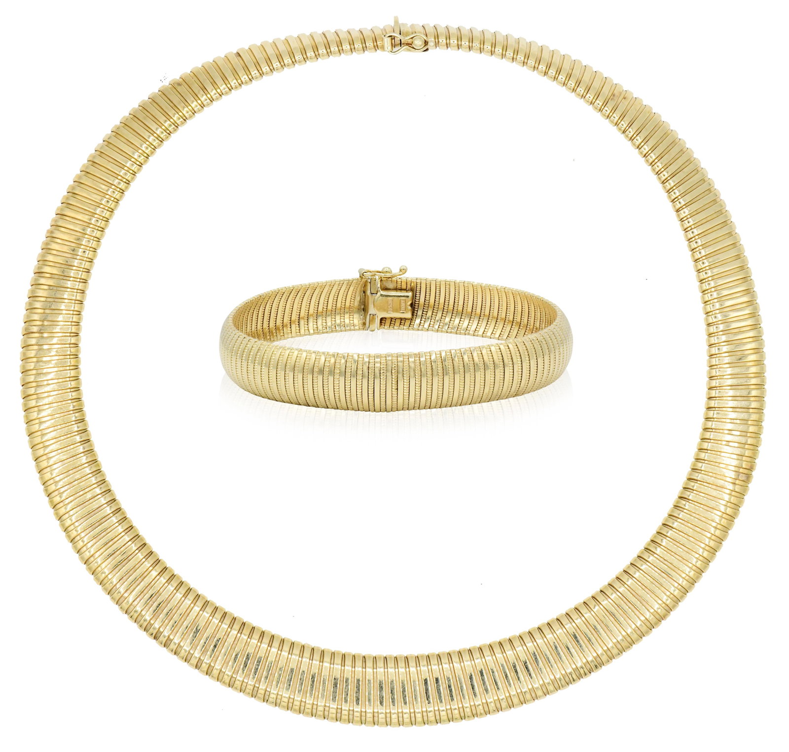 14K Yellow Gold Italian Demi Parure (1 of 1)