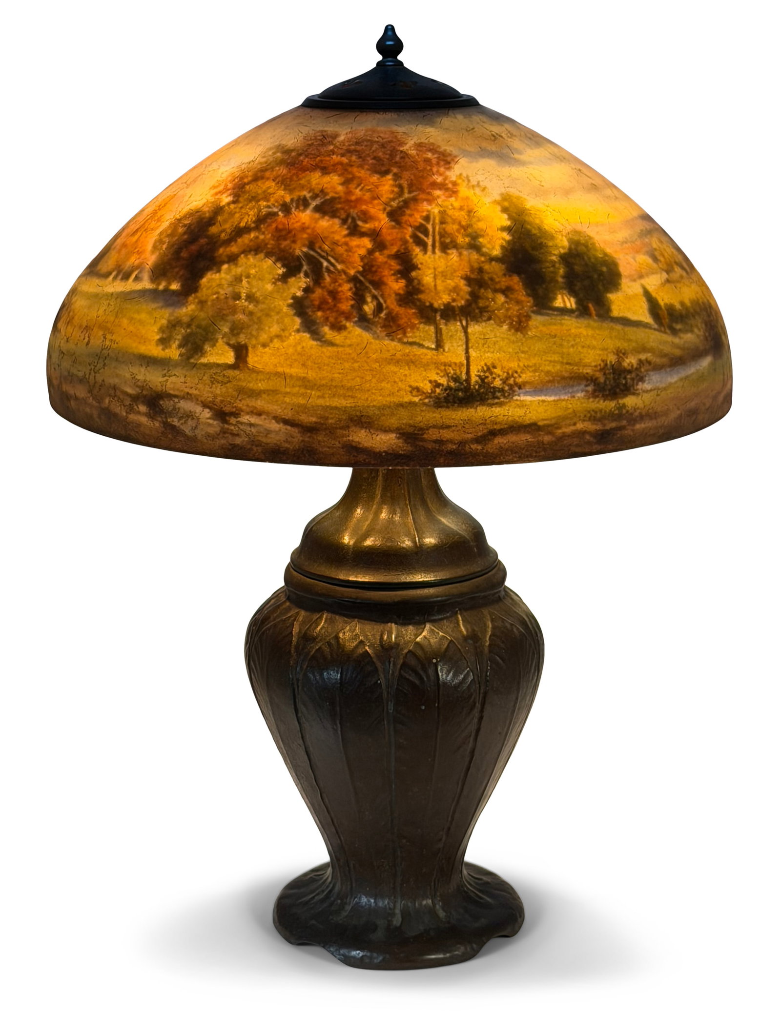 Handel Scenic Table Lamp, Decorated by John Bailey (1 of 1)