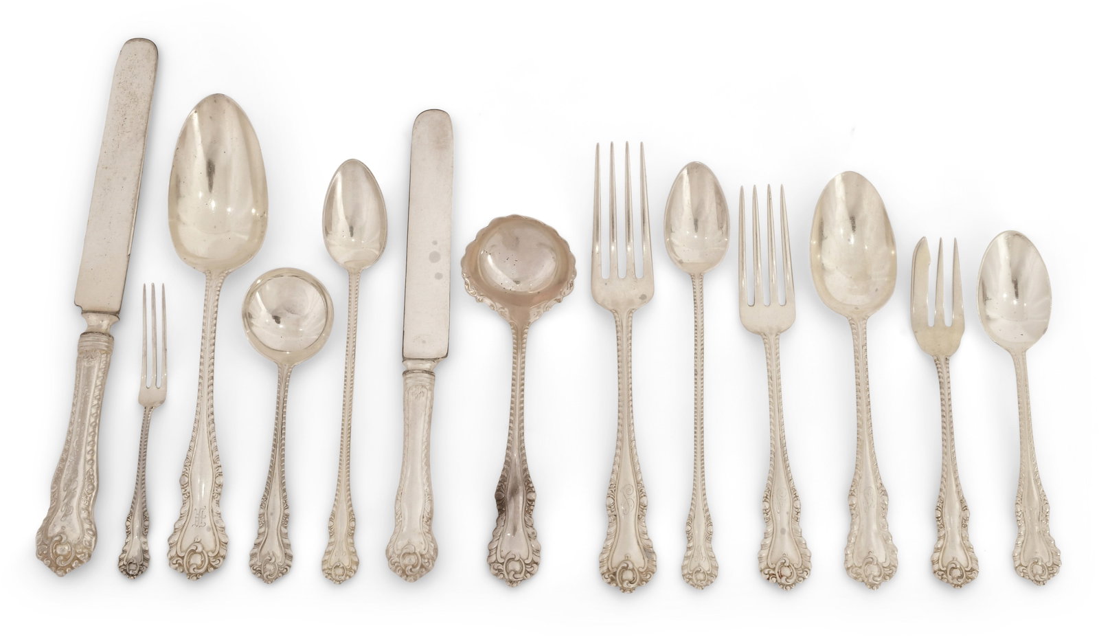 Dominick & Haff "Mazarin" Sterling Silver Flatware Set, 116 Pieces (1 of 1)