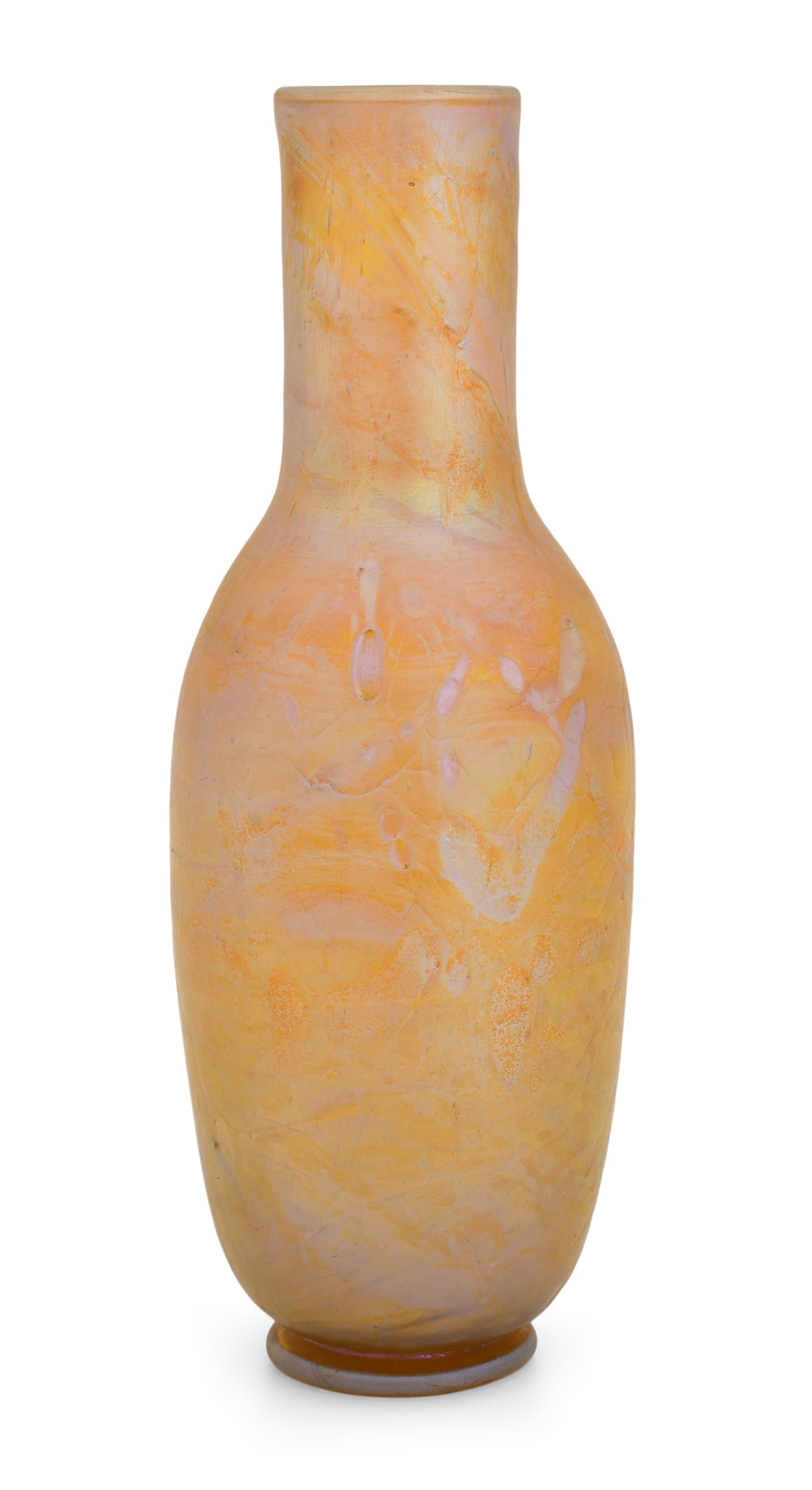 Tiffany Studios Decorated Vase, Special Order: Tiffany Studios Decorated Vase, Special Order circa 1905 favrile glass engraved "Louis C. Tiffany, o8493" 11 3/4 x 4 inches Provenance: Private Collection, Midwest