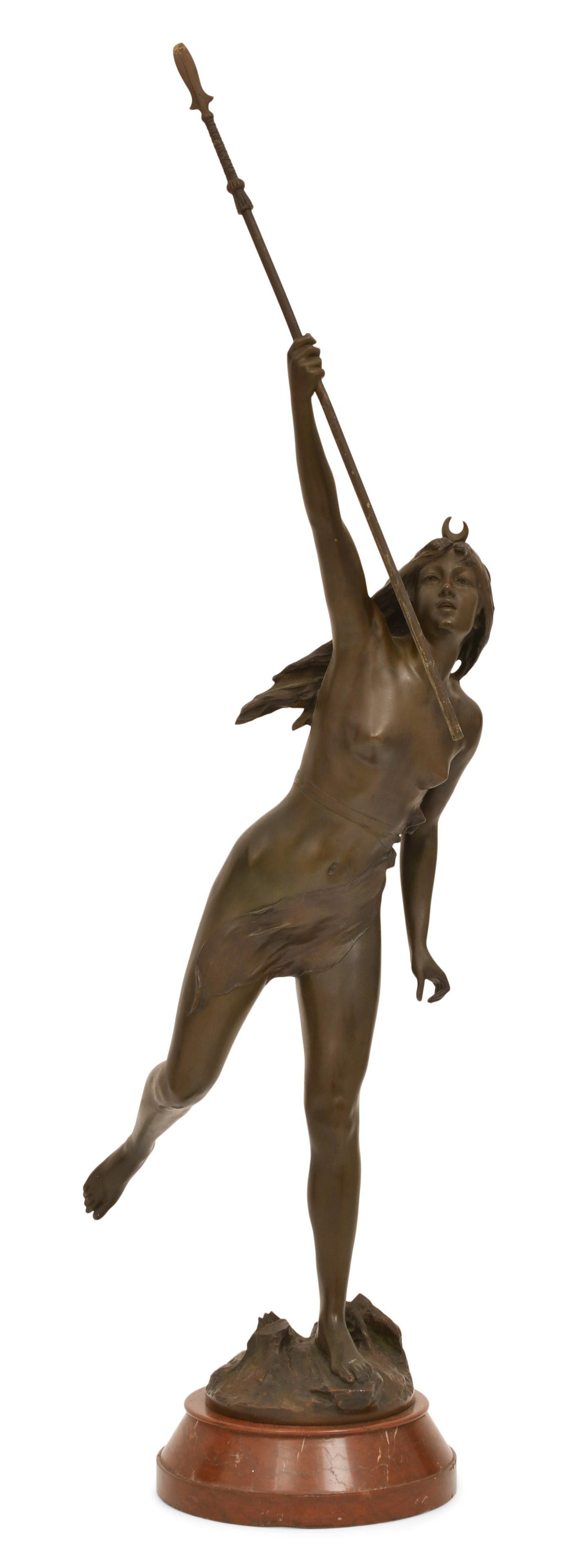 Paul Aichele (German, 1859-1910), Bronze Sculpture of Selene (1 of 7)