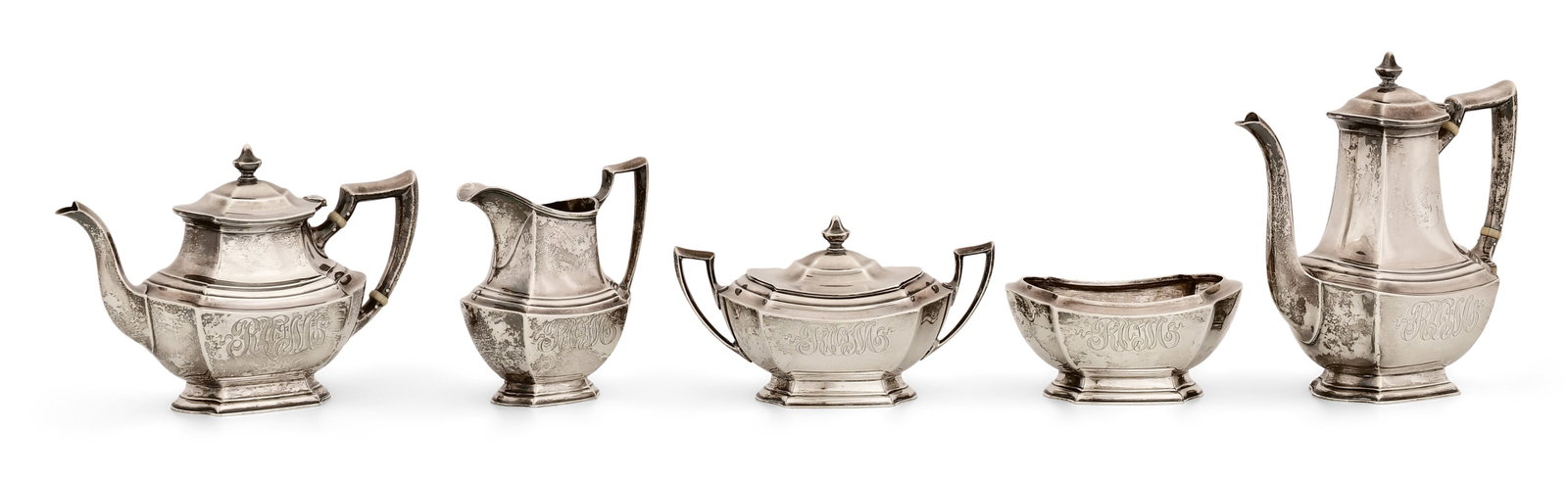 R. Wallace & Sons "Washington" Tea & Coffee Service (1 of 1)