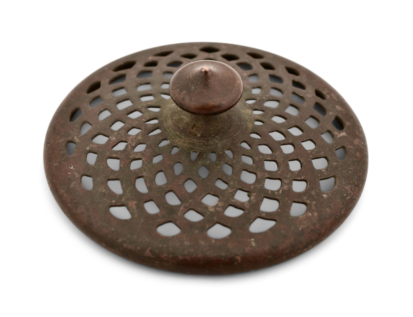 Tiffany Studios Heat Cap: Tiffany Studios Heat Cap circa 1905 patinated bronze 2 3/8 in. diameter Provenance: Property from an Important Northeast Collection Other Notes: Fontaine's Auction Gallery can arrange shipping for thi