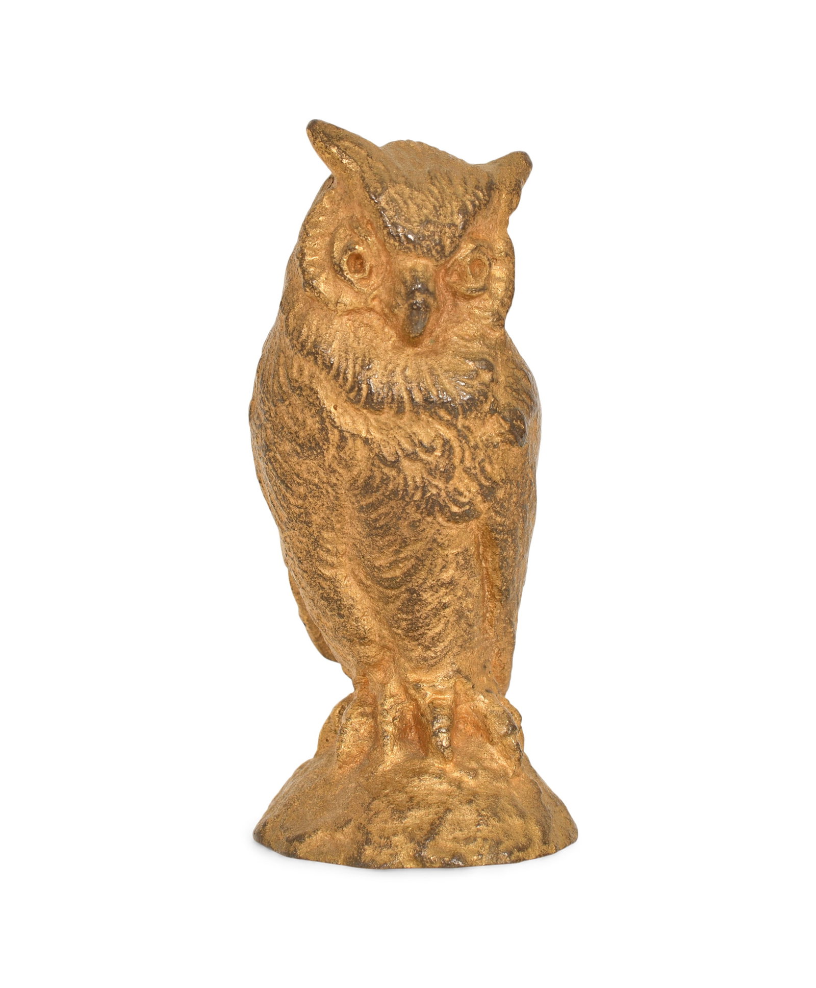 Tiffany Studios "Owl" Paperweight: Tiffany Studios "Owl" Paperweight circa 1910 gilt bronze impressed "Tiffany Studios, New York, 892" 3 x 1/4 inches Provenance: Property from an Important Northeast Collection Other Notes: Fontaine'